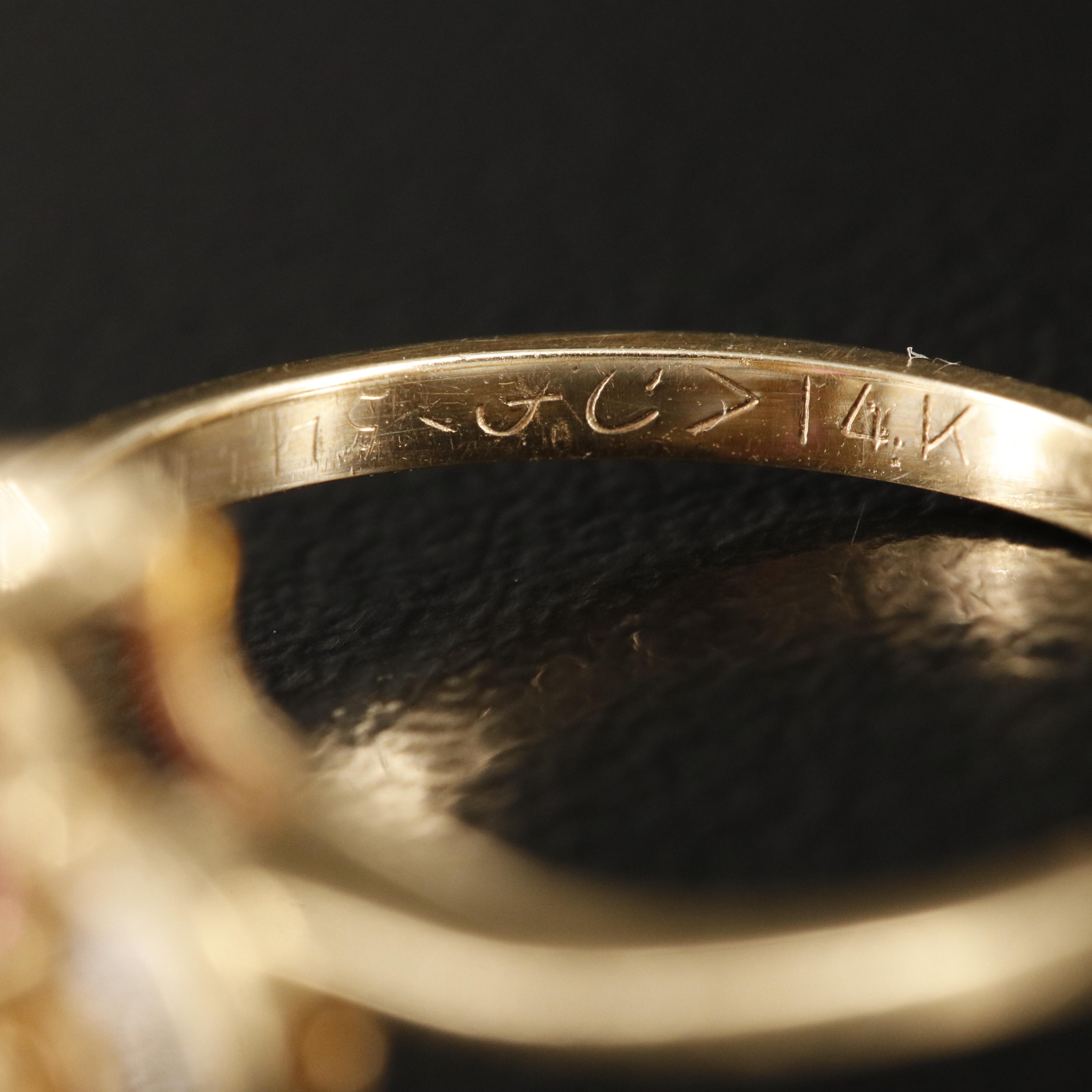 14K Ruby and Diamond Ring