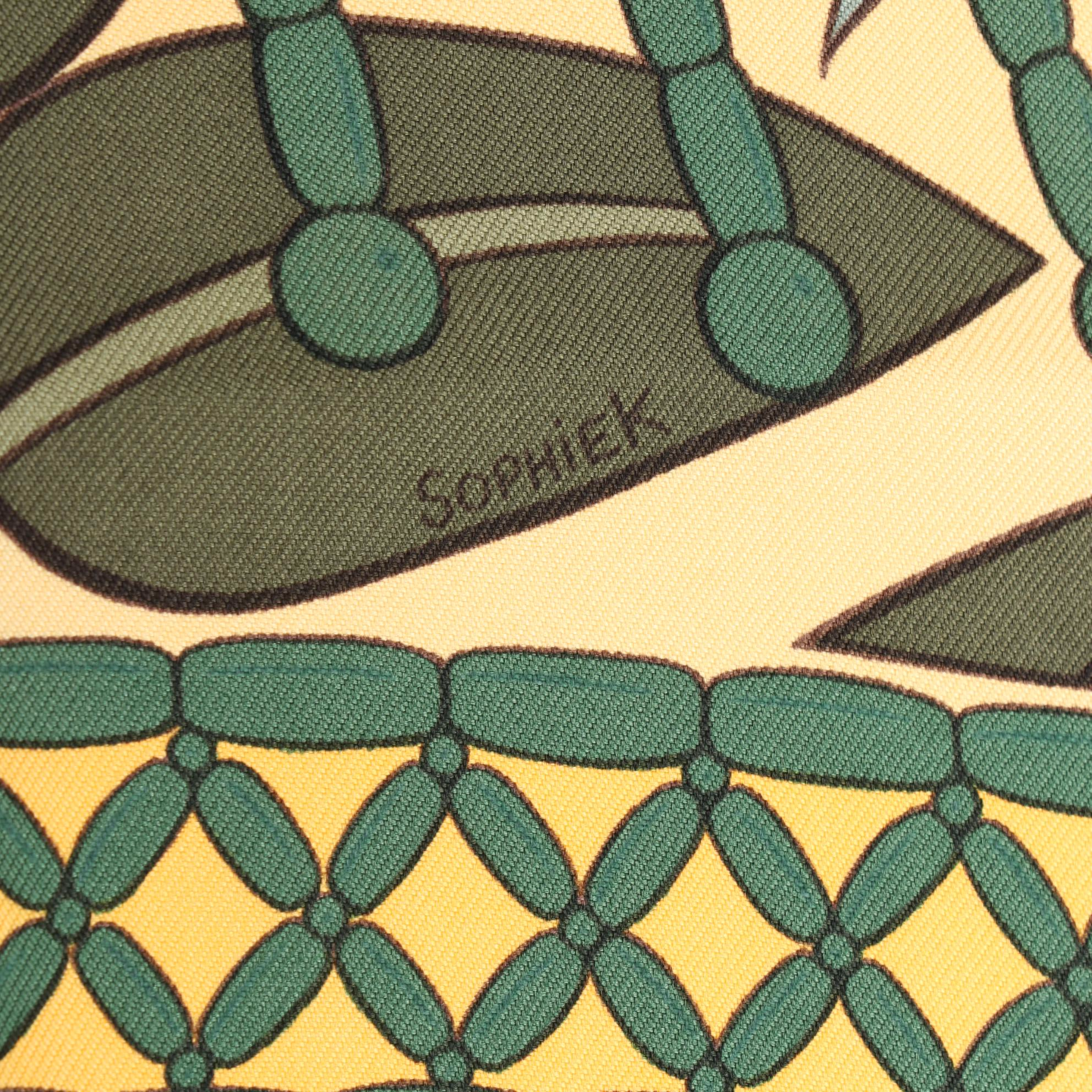 Hermès "Trésor Royal du Bénin" Silk Twill Scarf 90