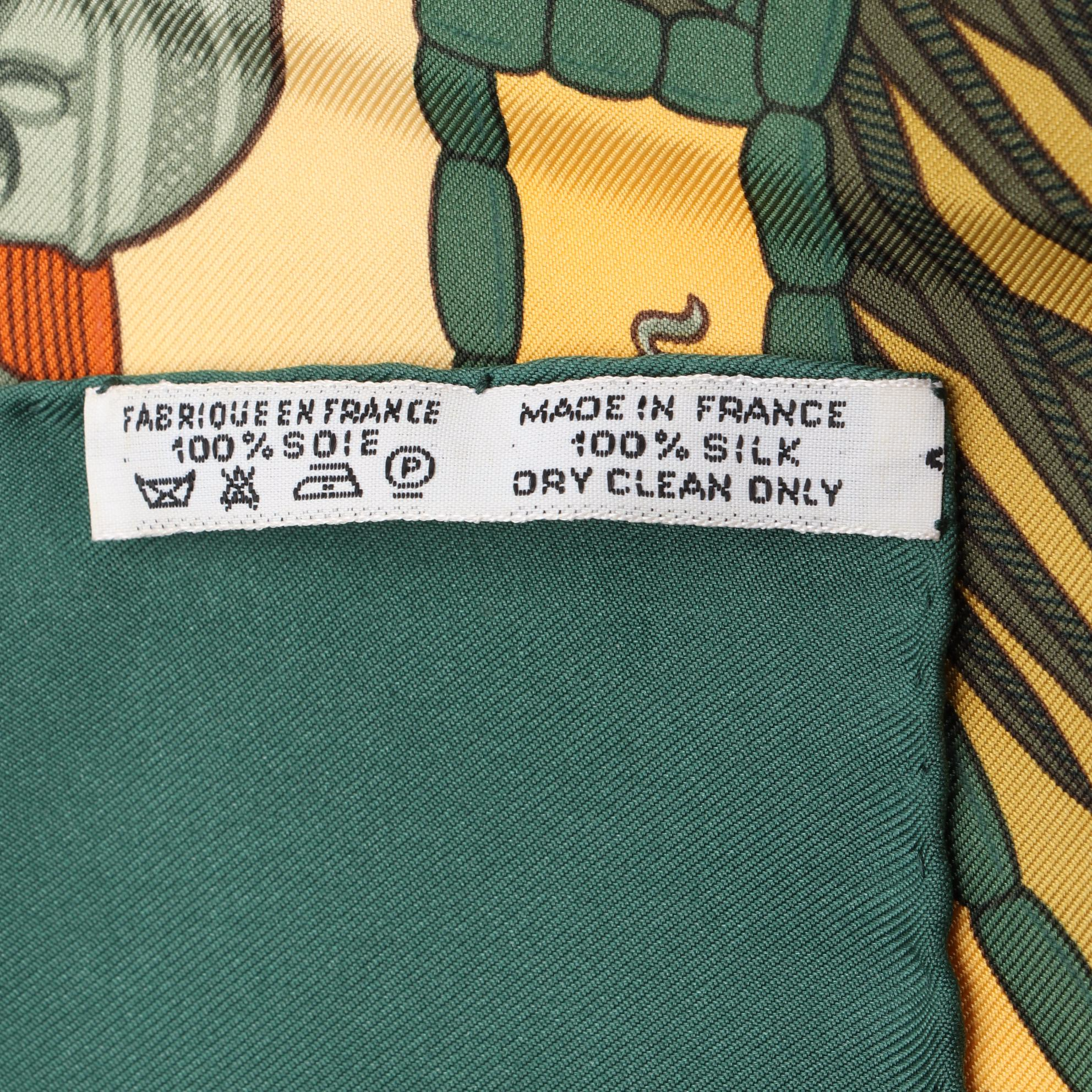 Hermès "Trésor Royal du Bénin" Silk Twill Scarf 90