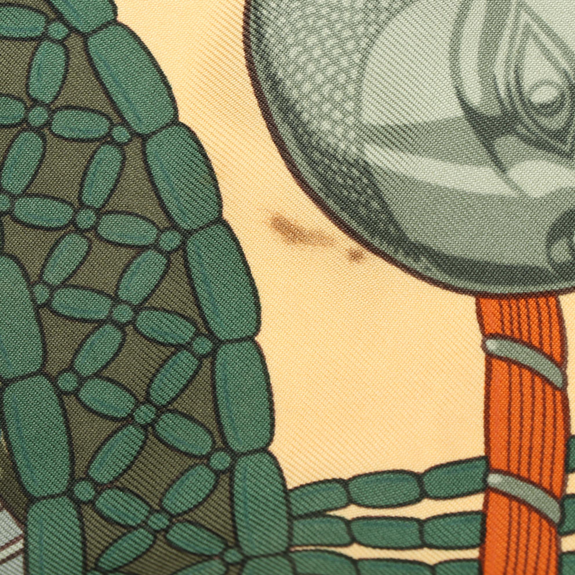 Hermès "Trésor Royal du Bénin" Silk Twill Scarf 90