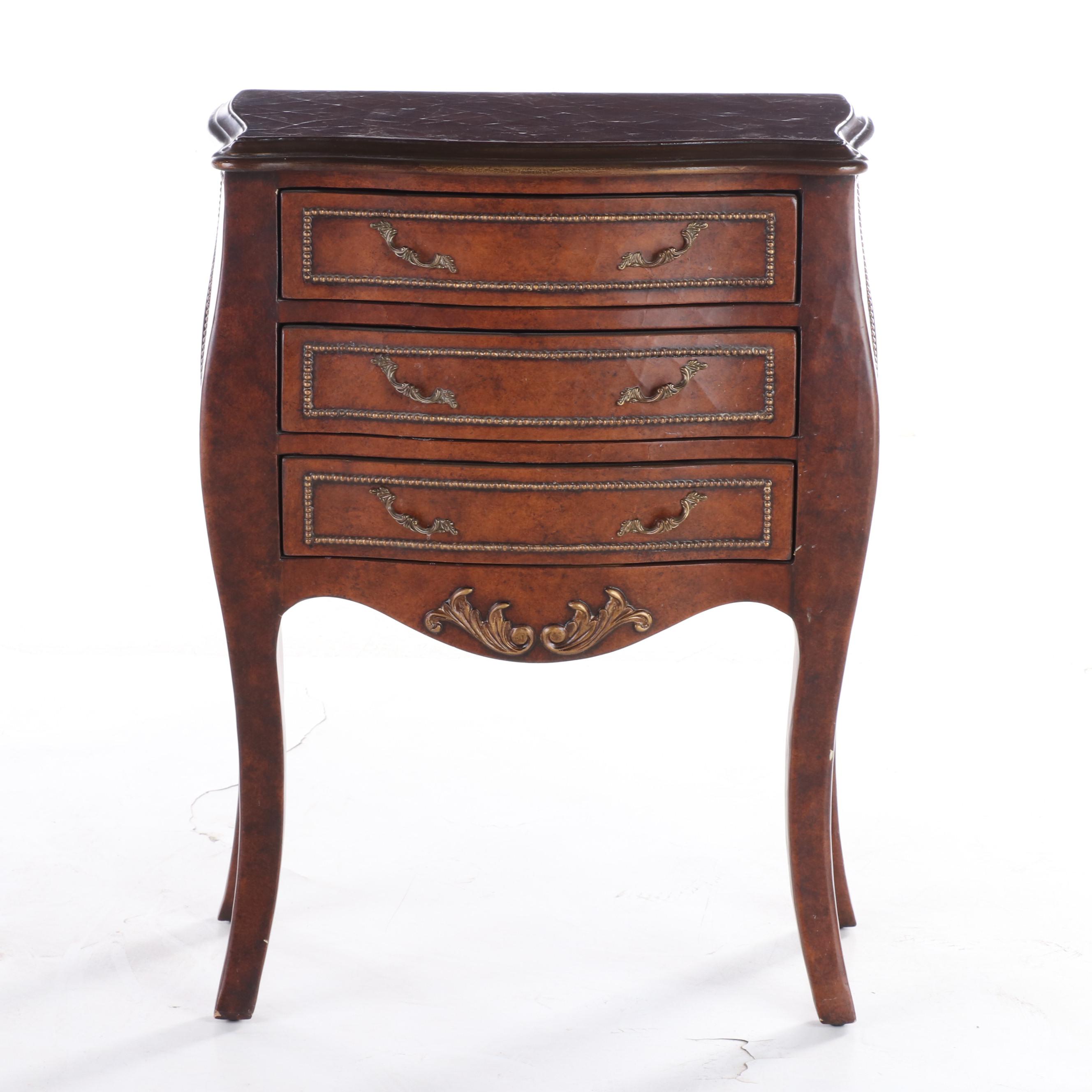 Louis XV Style Painted and Parcel-Gilt Three-Drawer Petite Commode
