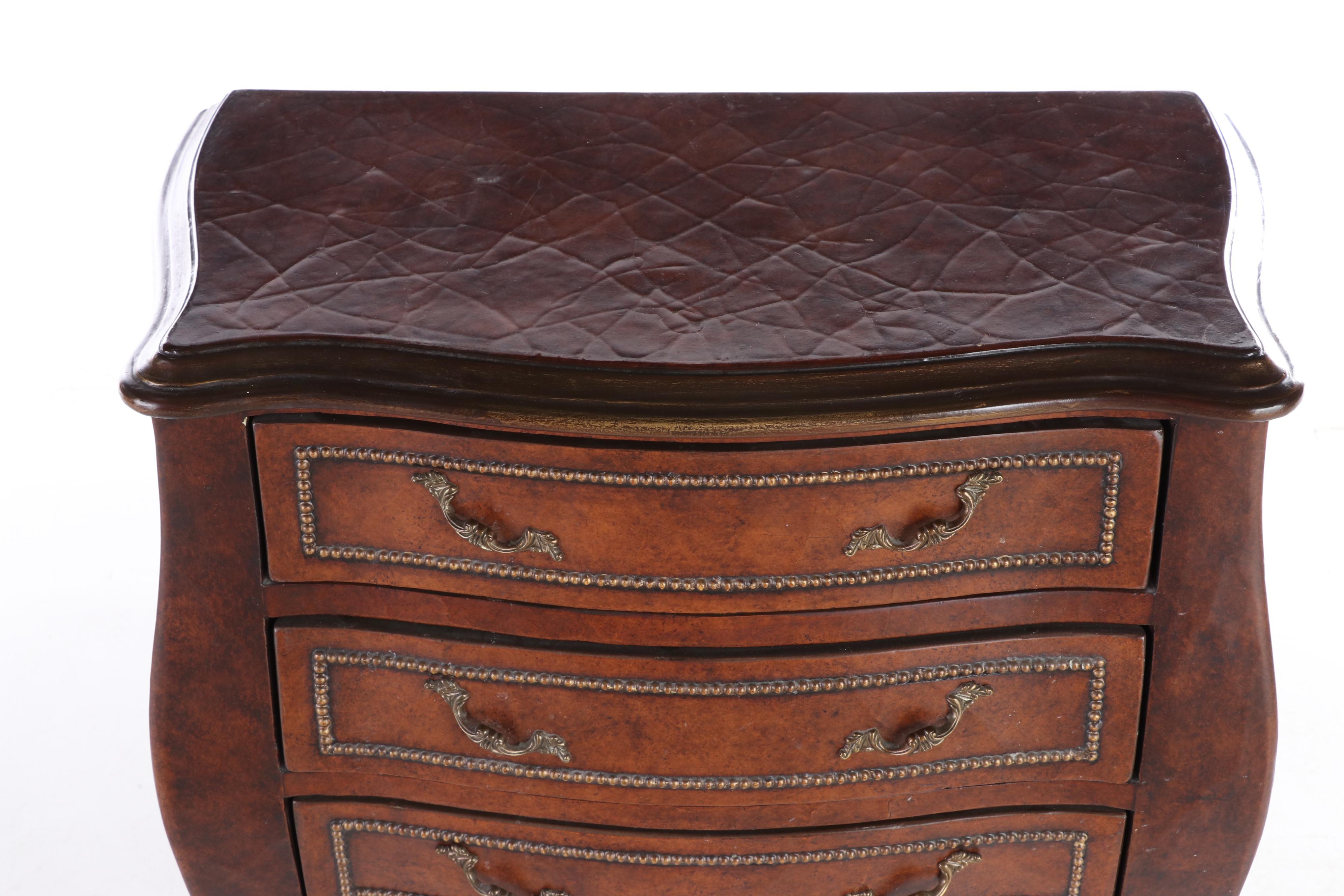 Louis XV Style Painted and Parcel-Gilt Three-Drawer Petite Commode