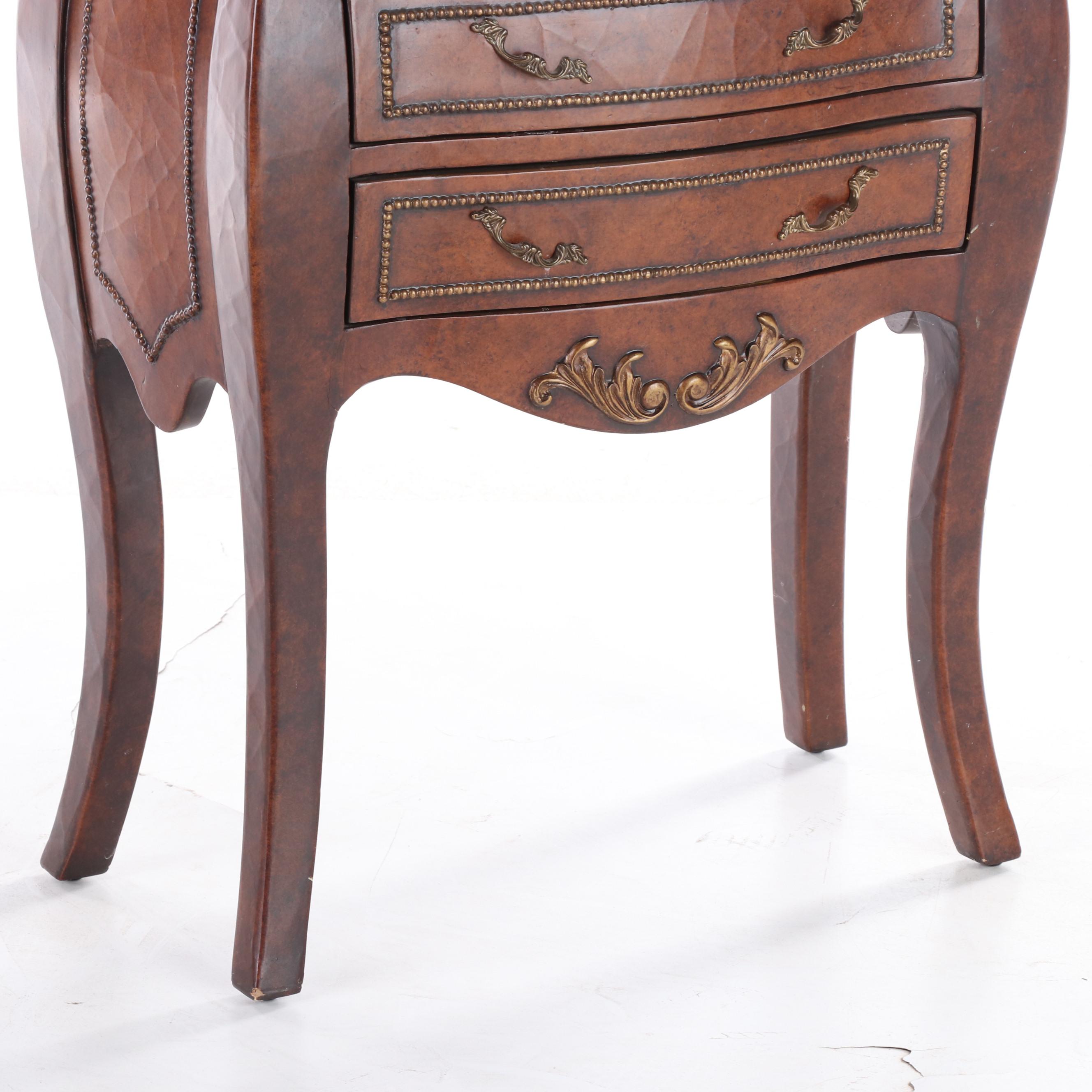 Louis XV Style Painted and Parcel-Gilt Three-Drawer Petite Commode