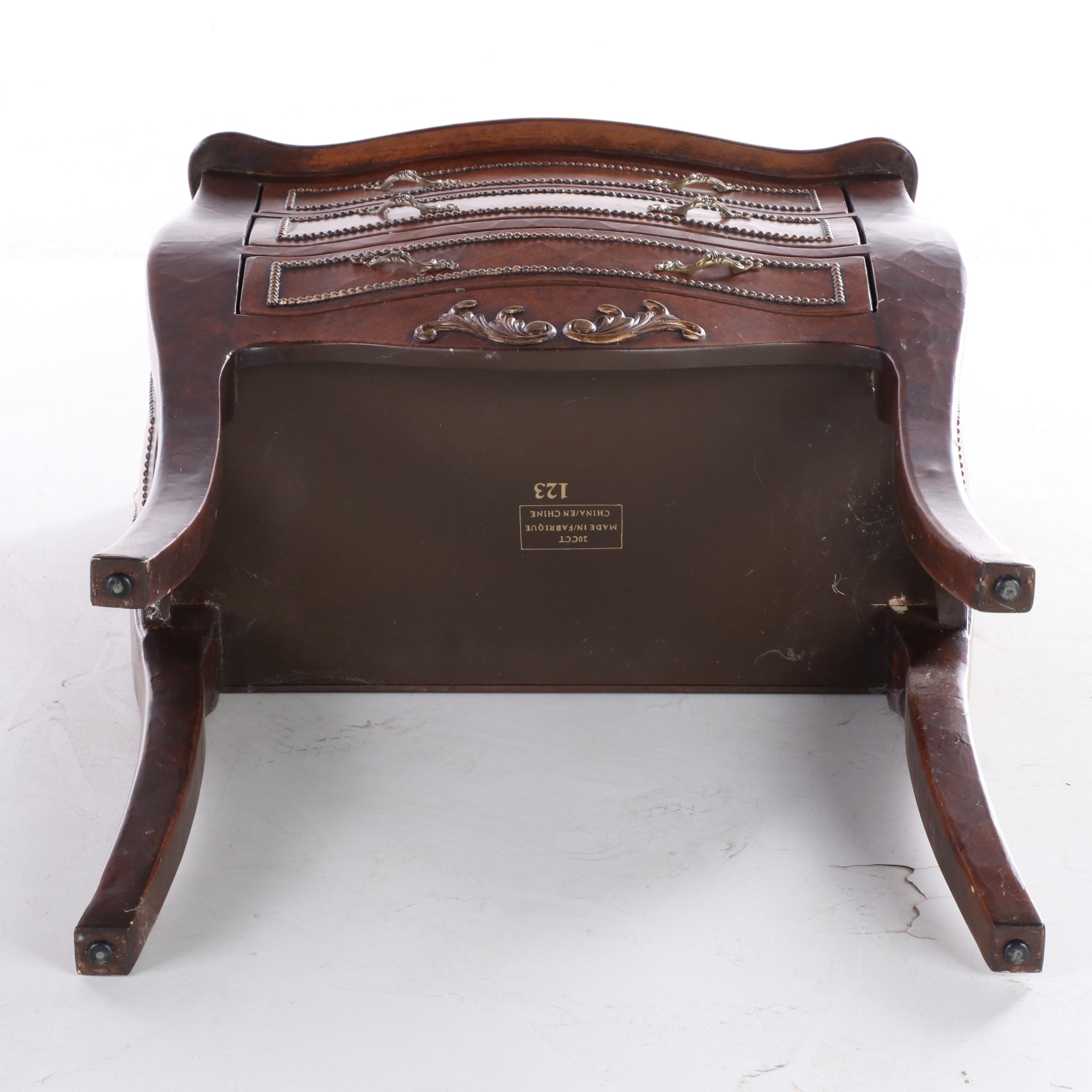 Louis XV Style Painted and Parcel-Gilt Three-Drawer Petite Commode