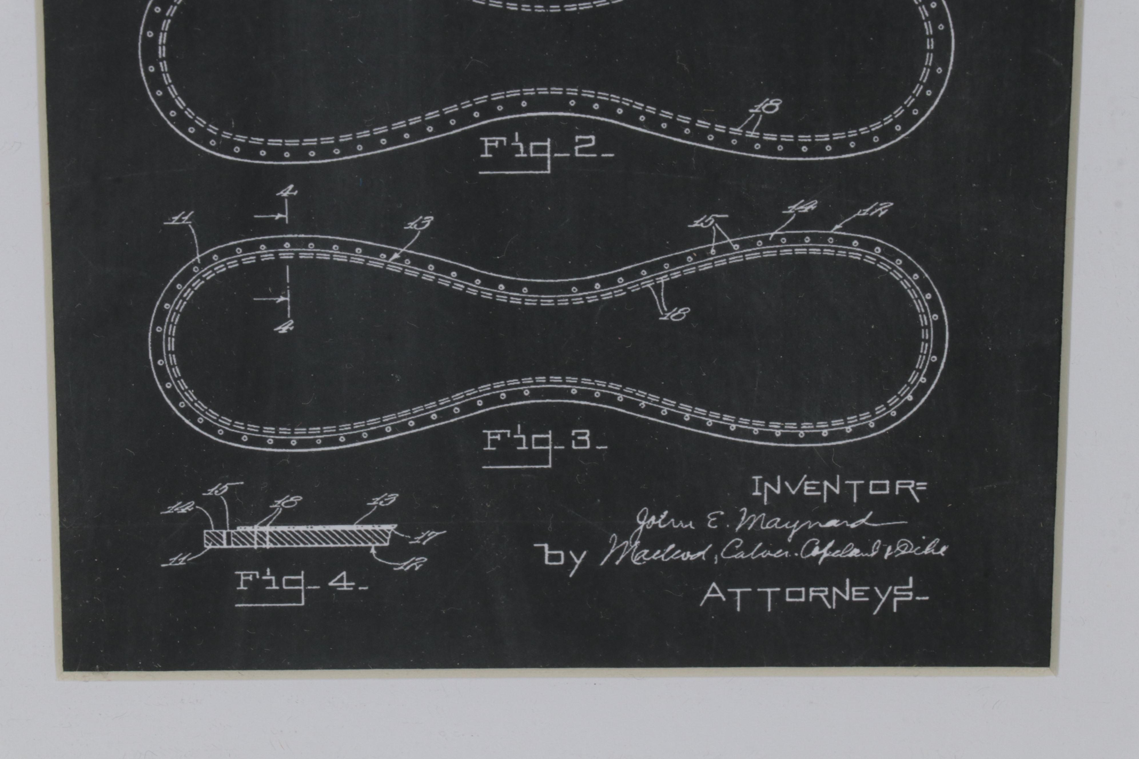 Baseball and Basketball Patent Diagram Giclées, 21st Century