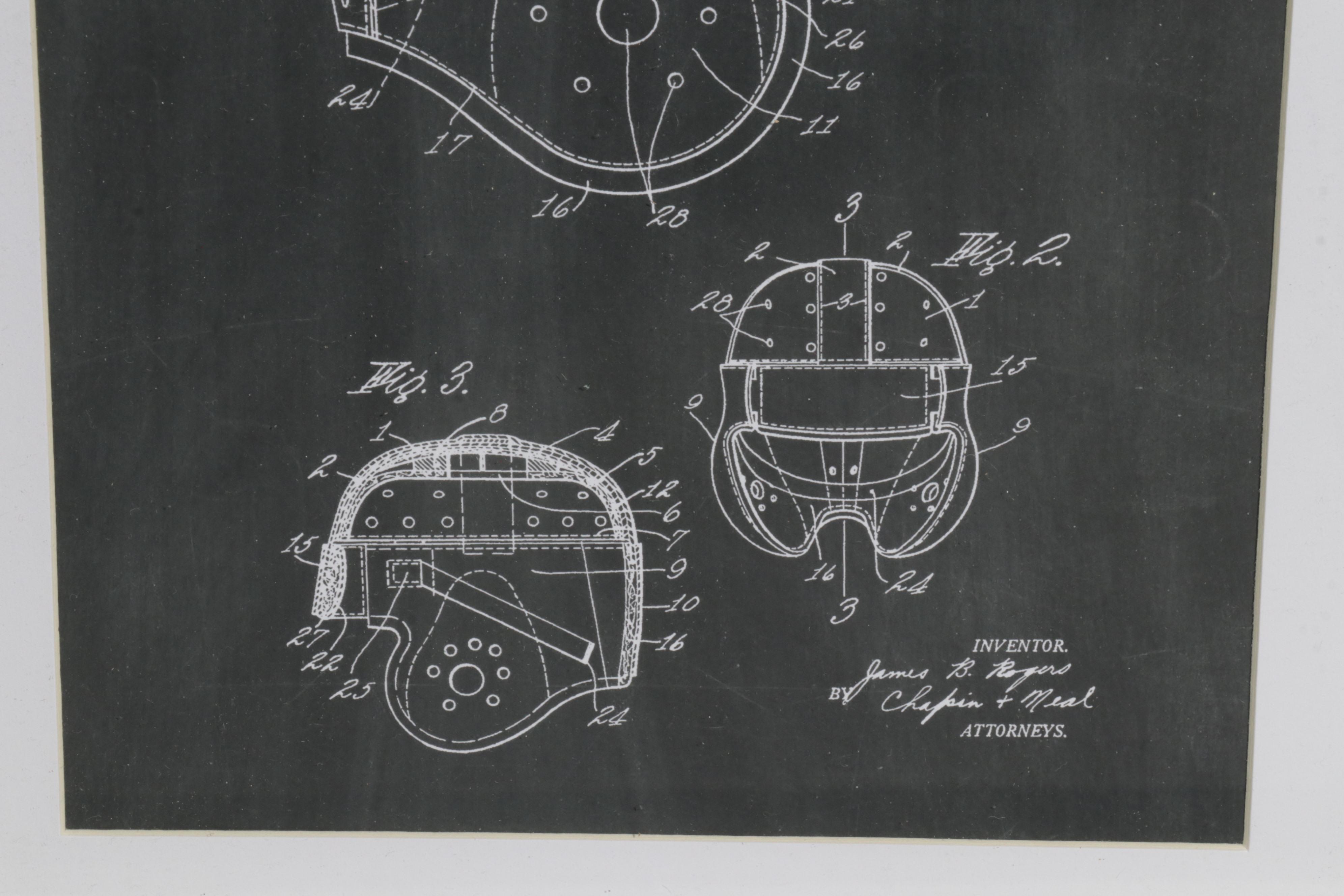 Baseball and Basketball Patent Diagram Giclées, 21st Century