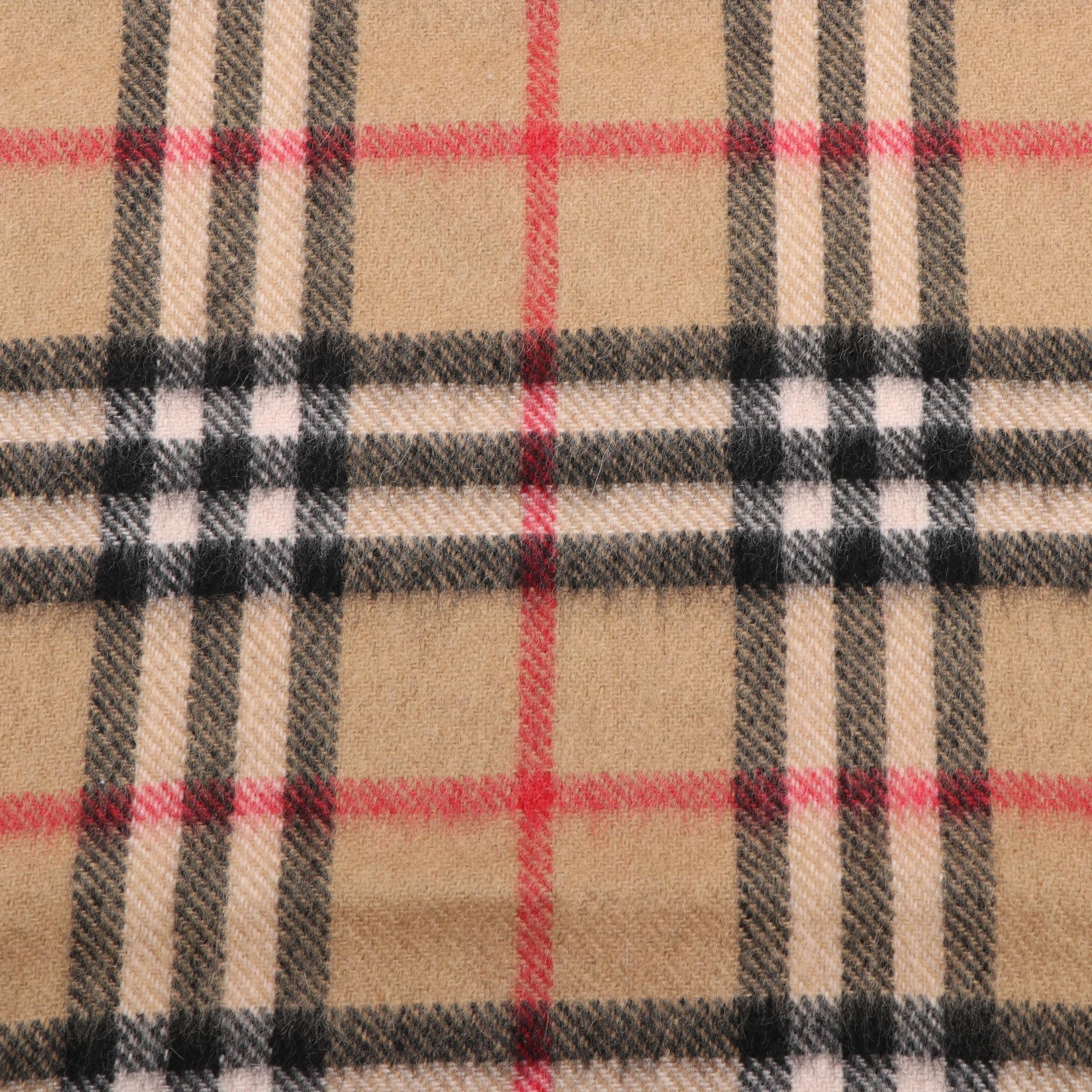 Burberry Cashmere Fringe Scarf in Nova Check