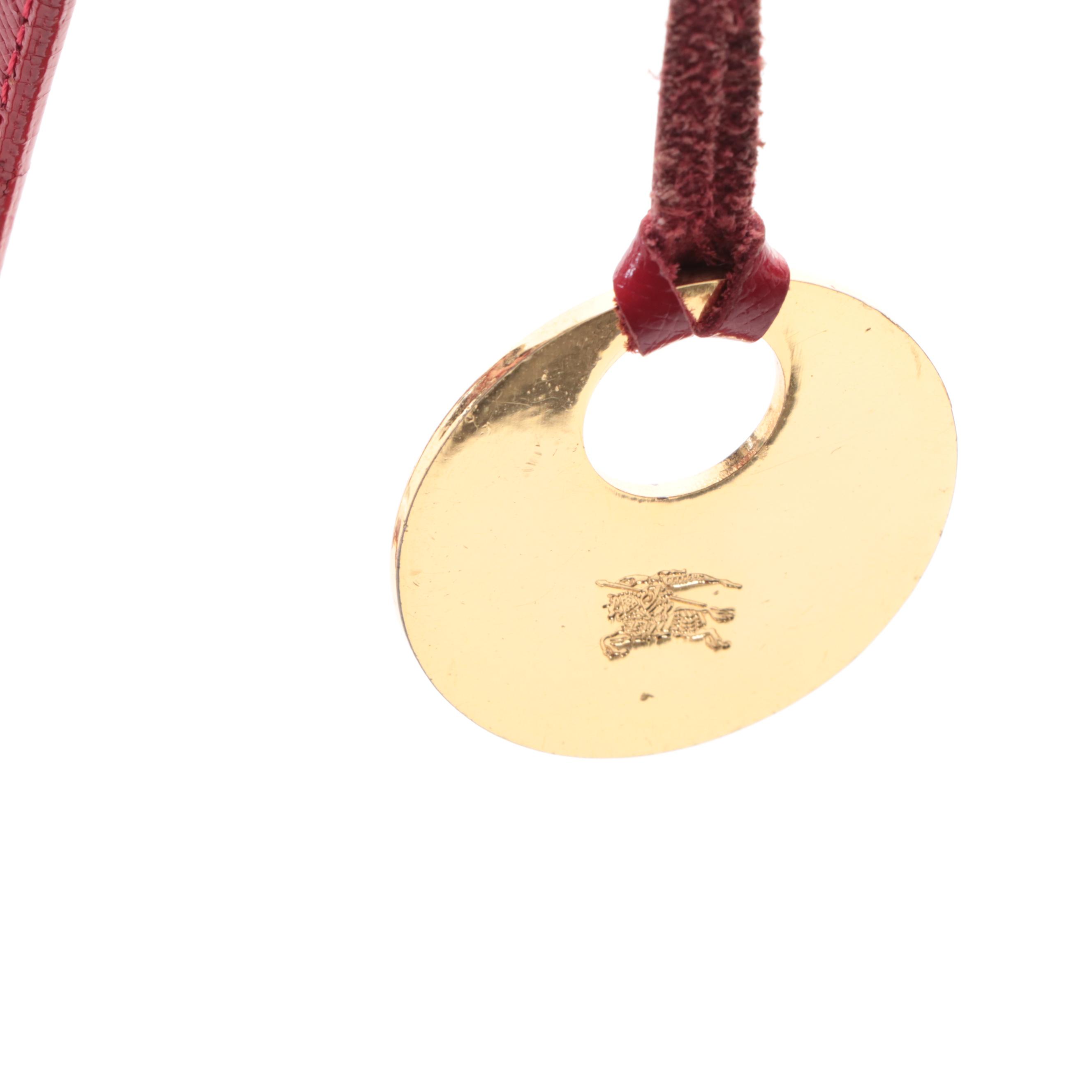 Burberry Haymarket Check Canvas and Leather Shoulder Bag