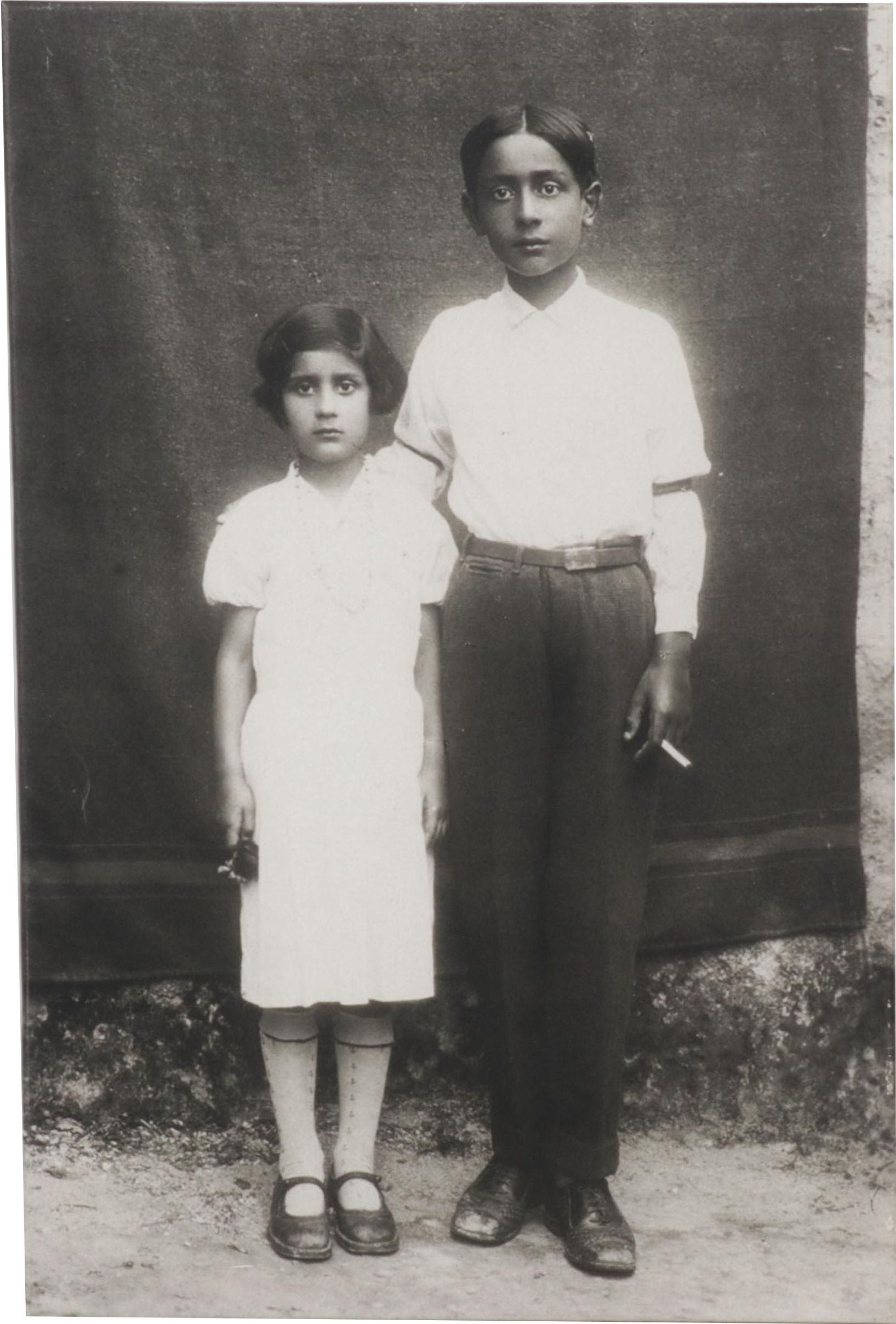 Portrait Giclée of Young Brother and Sister, 21st Century