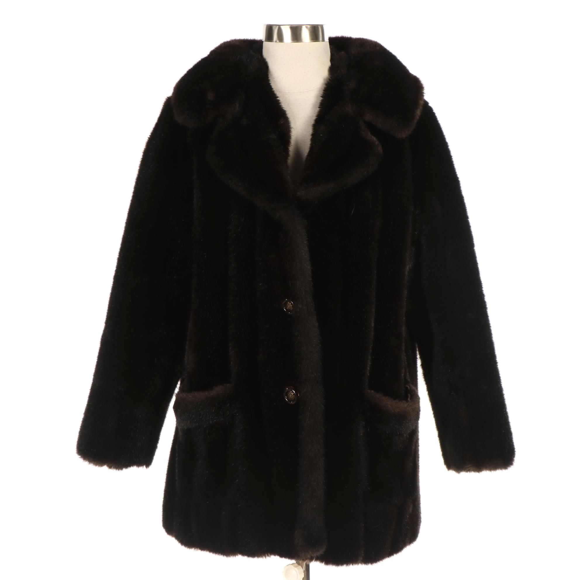 Russel Taylor Plush Jacket in Minçara Faux Fur