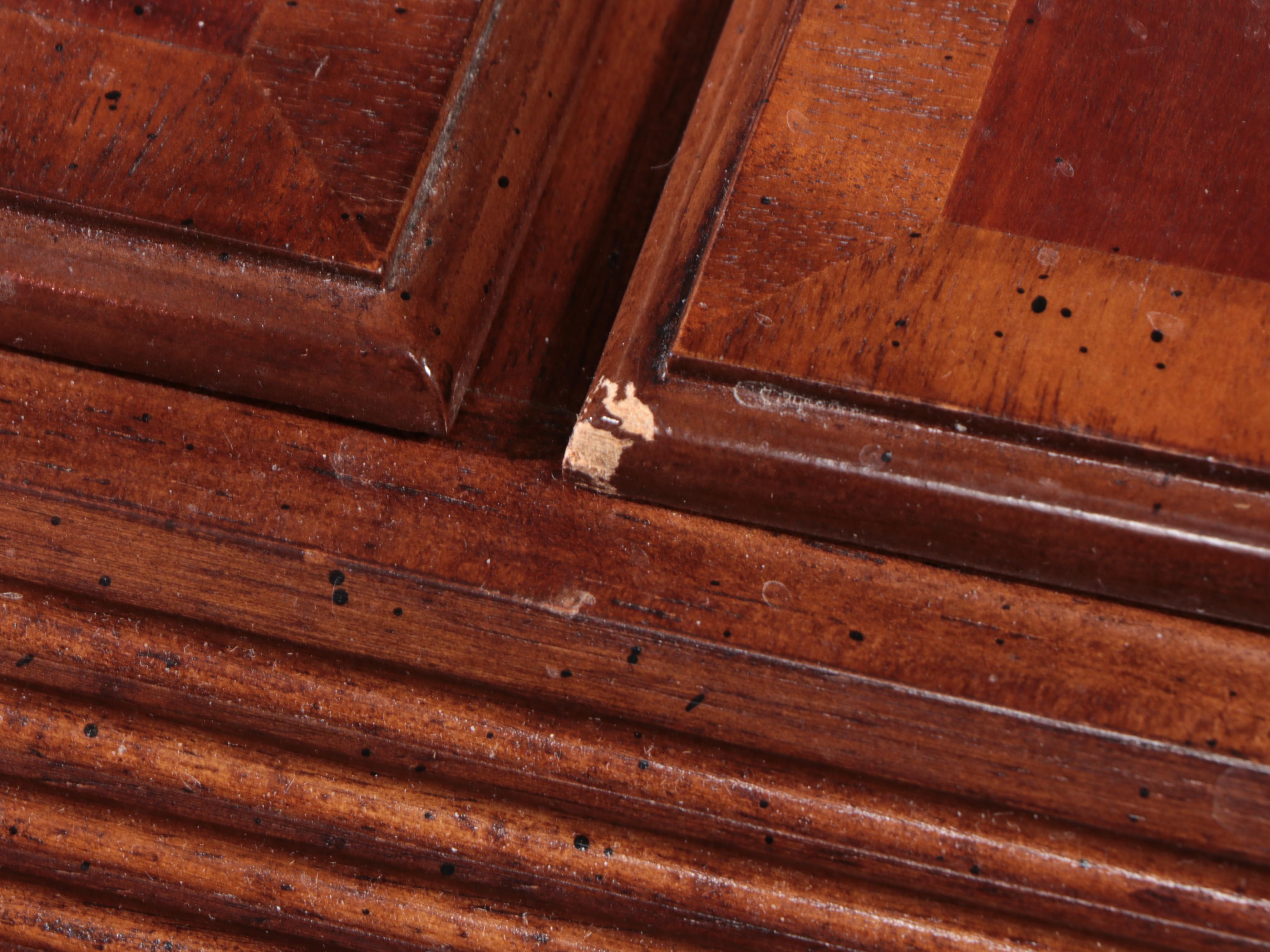 Federal Style Cherrywood and Mahogany-Crossbanded Nine-Drawer Dresser