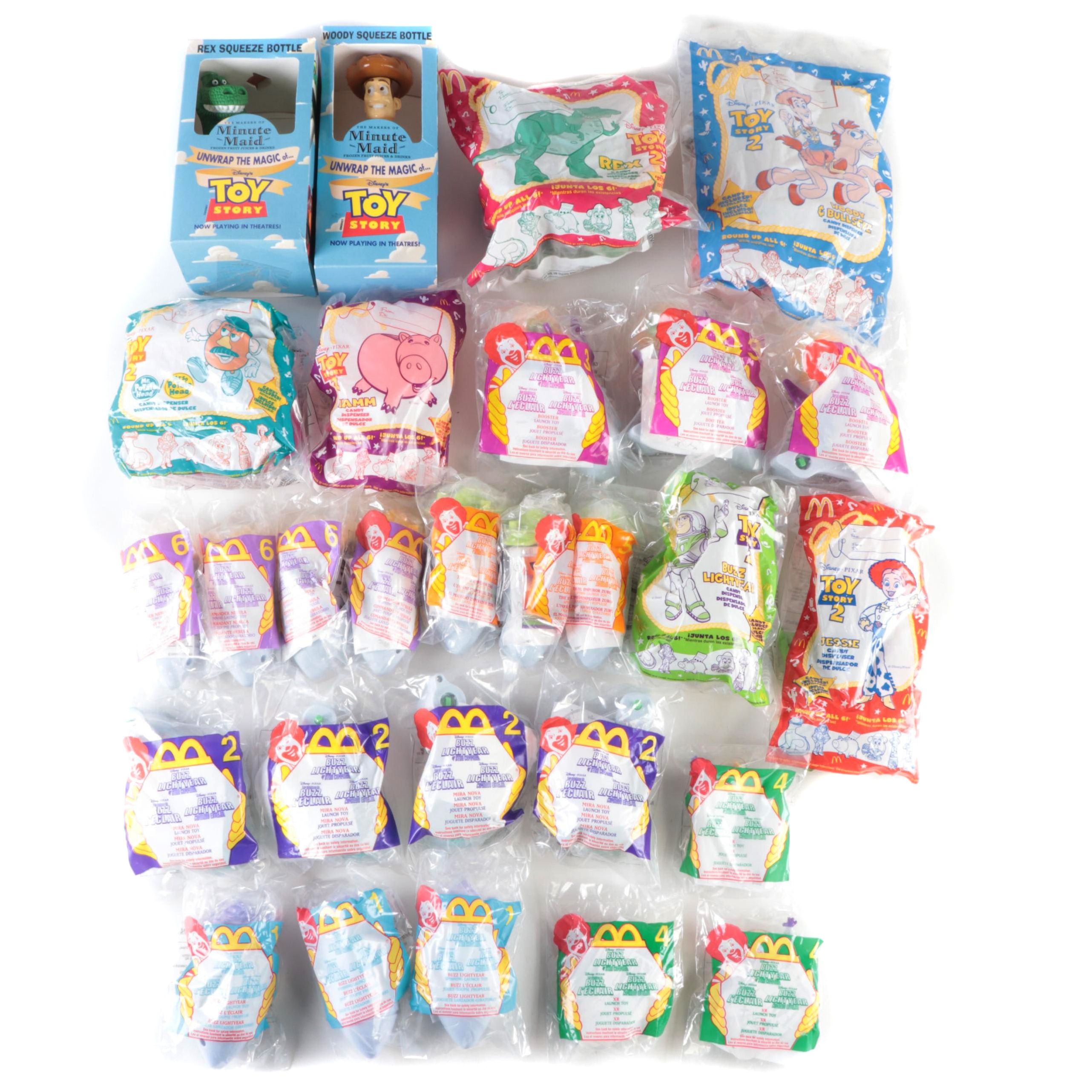 McDonald's Toy Story, Toy Story 2 Candy, Dispensers, Toys, Squeeze Bottles