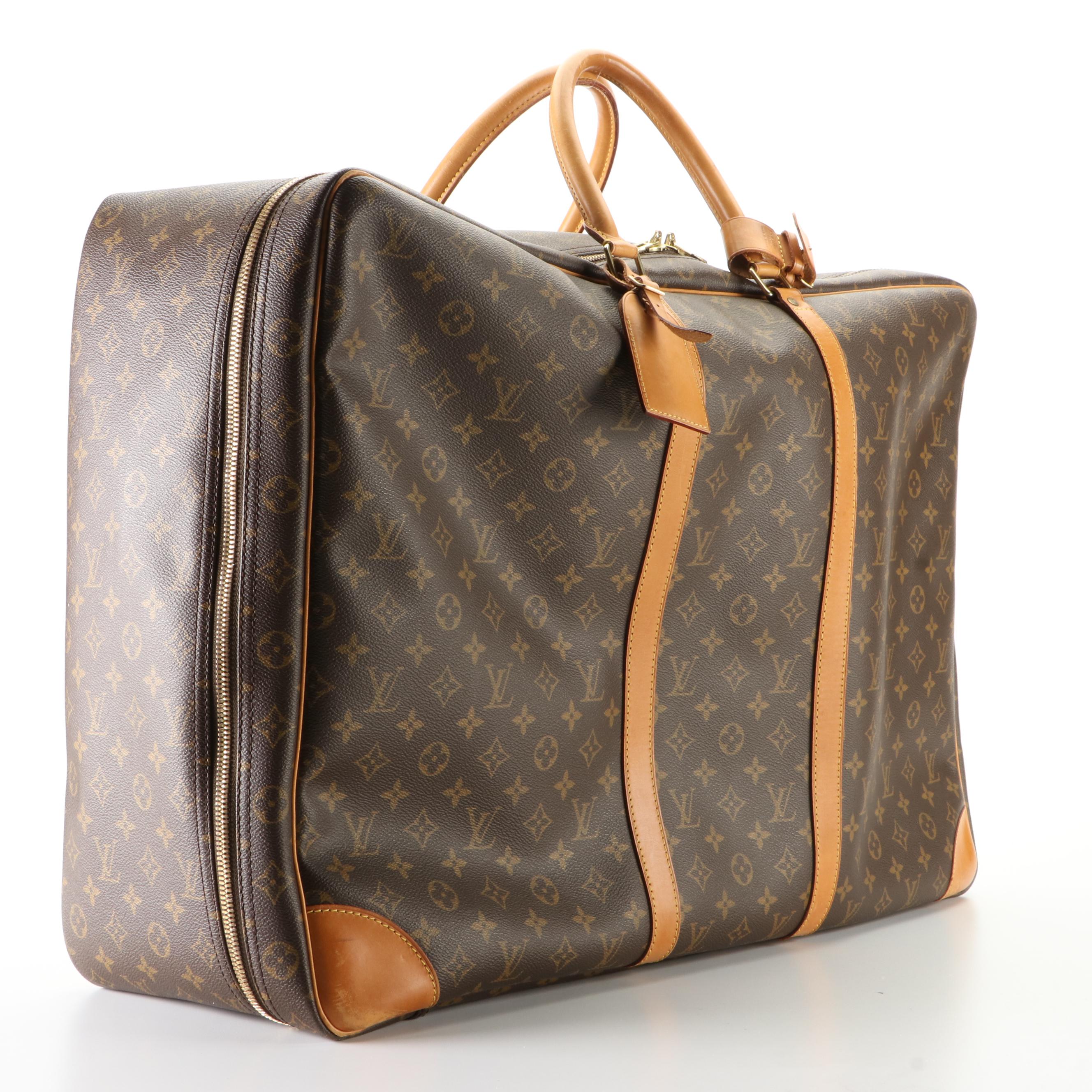 Louis Vuitton Sirius 65 Soft Suitcase in Monogram Canvas and Vachetta Leather