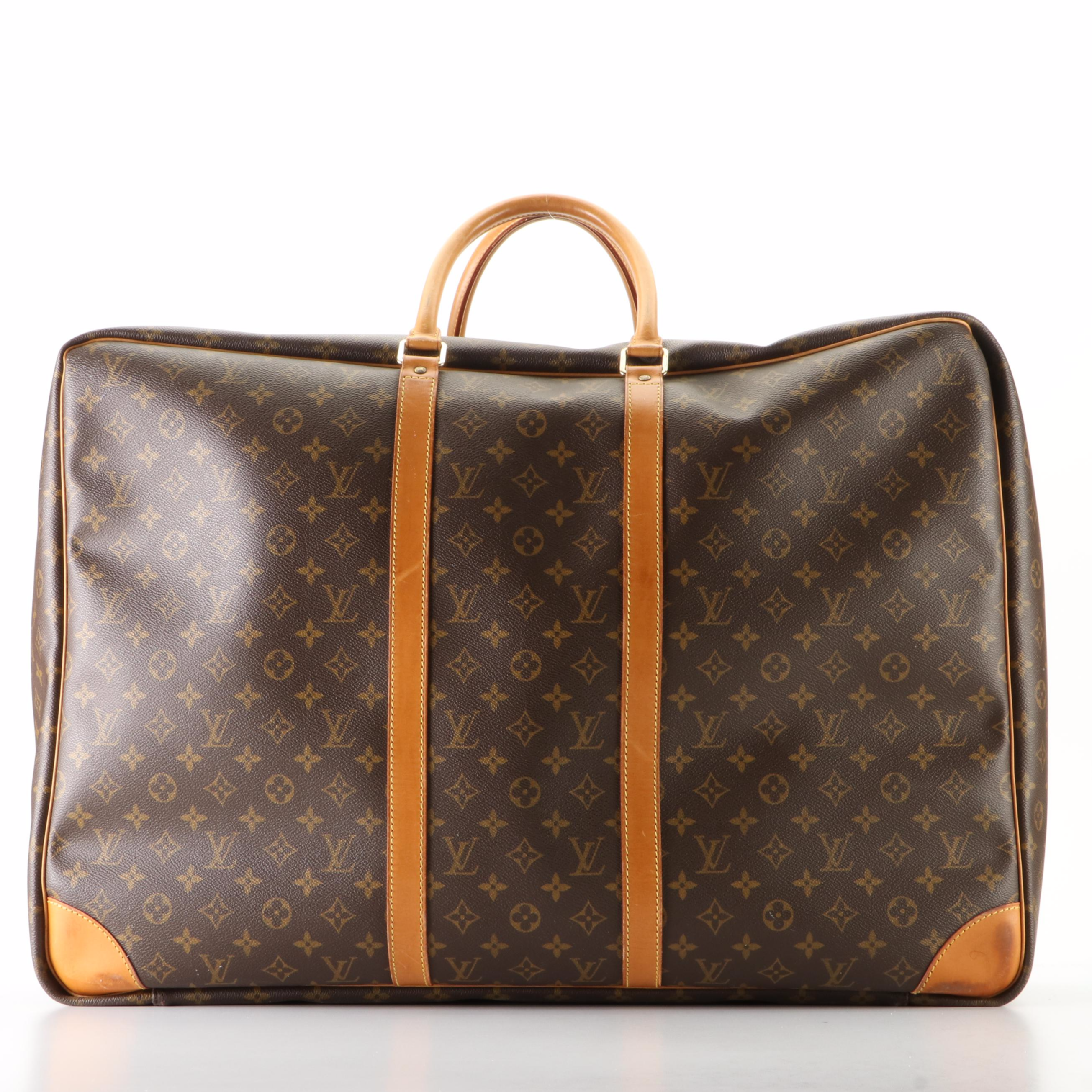 Louis Vuitton Sirius 65 Soft Suitcase in Monogram Canvas and Vachetta Leather