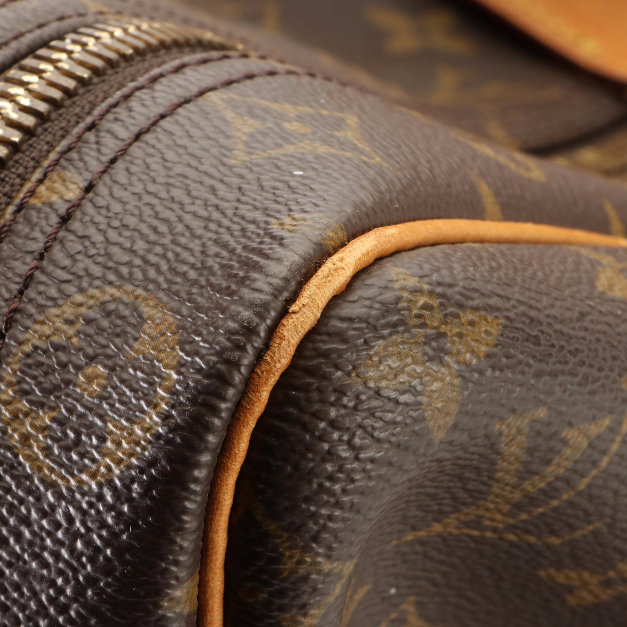 Louis Vuitton Sirius 65 Soft Suitcase in Monogram Canvas and Vachetta Leather