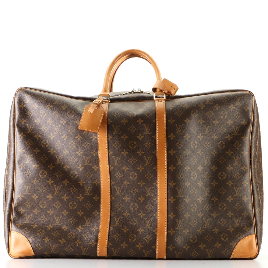 Louis Vuitton Sirius 65 Soft Suitcase in Monogram Canvas and Vachetta Leather