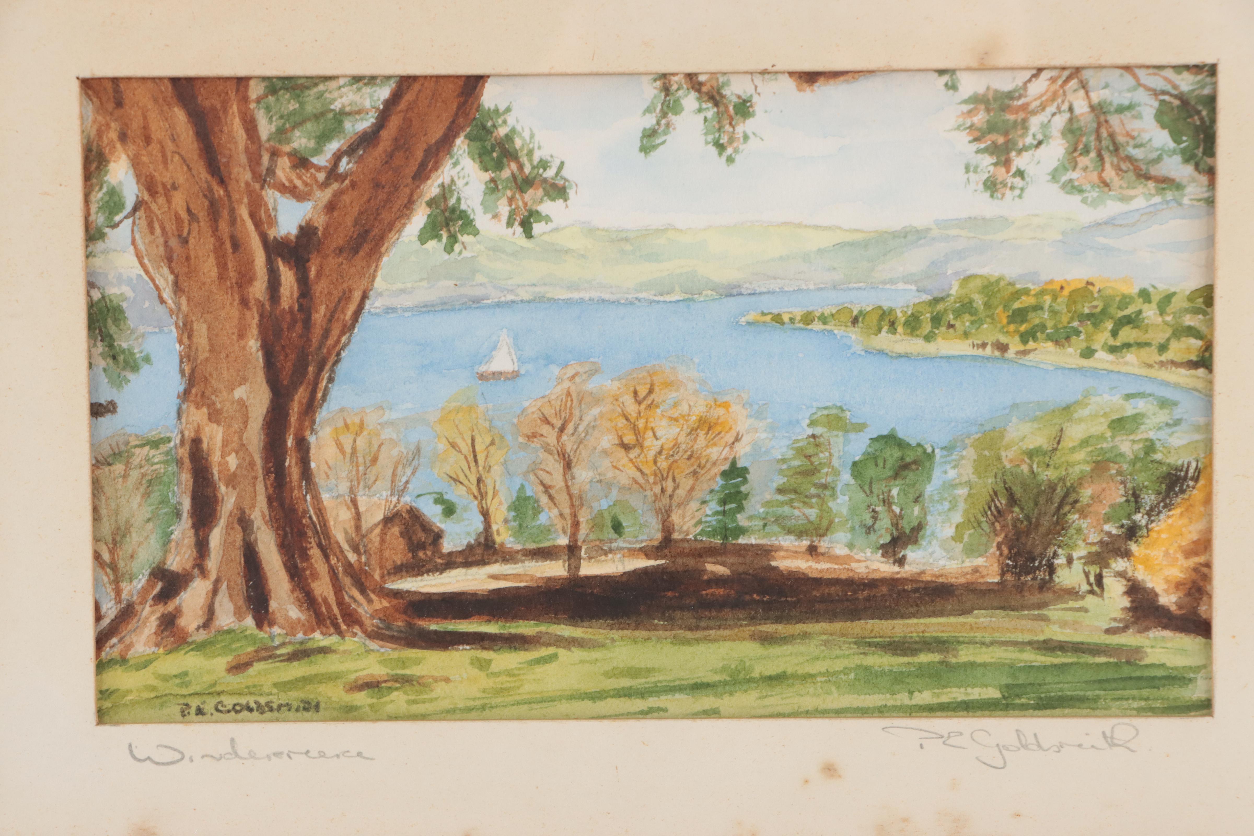 Bucolic and Landscape Watercolor Paintings, Circa 1931