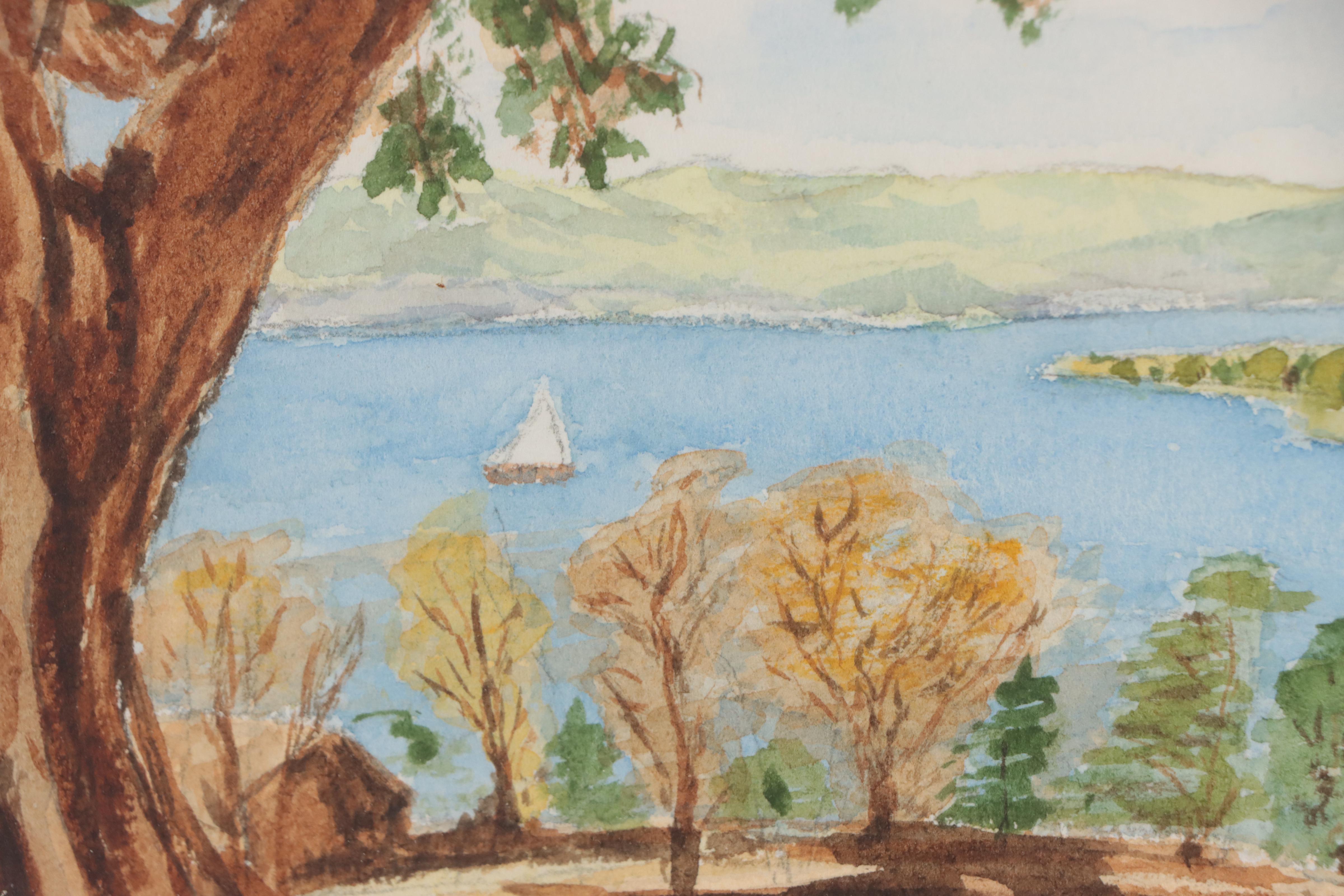 Bucolic and Landscape Watercolor Paintings, Circa 1931