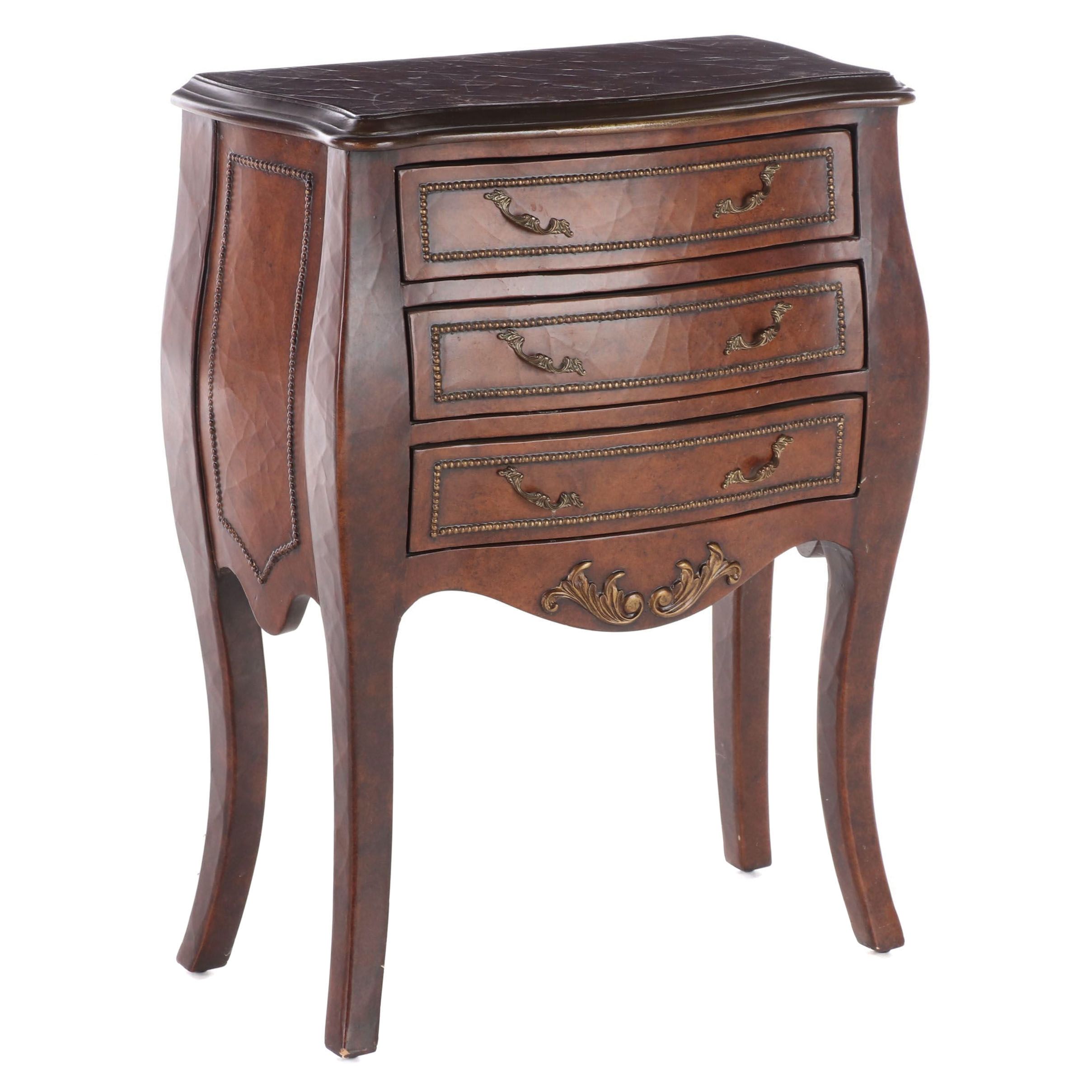 Louis XV Style Painted and Parcel-Gilt Three-Drawer Petite Commode