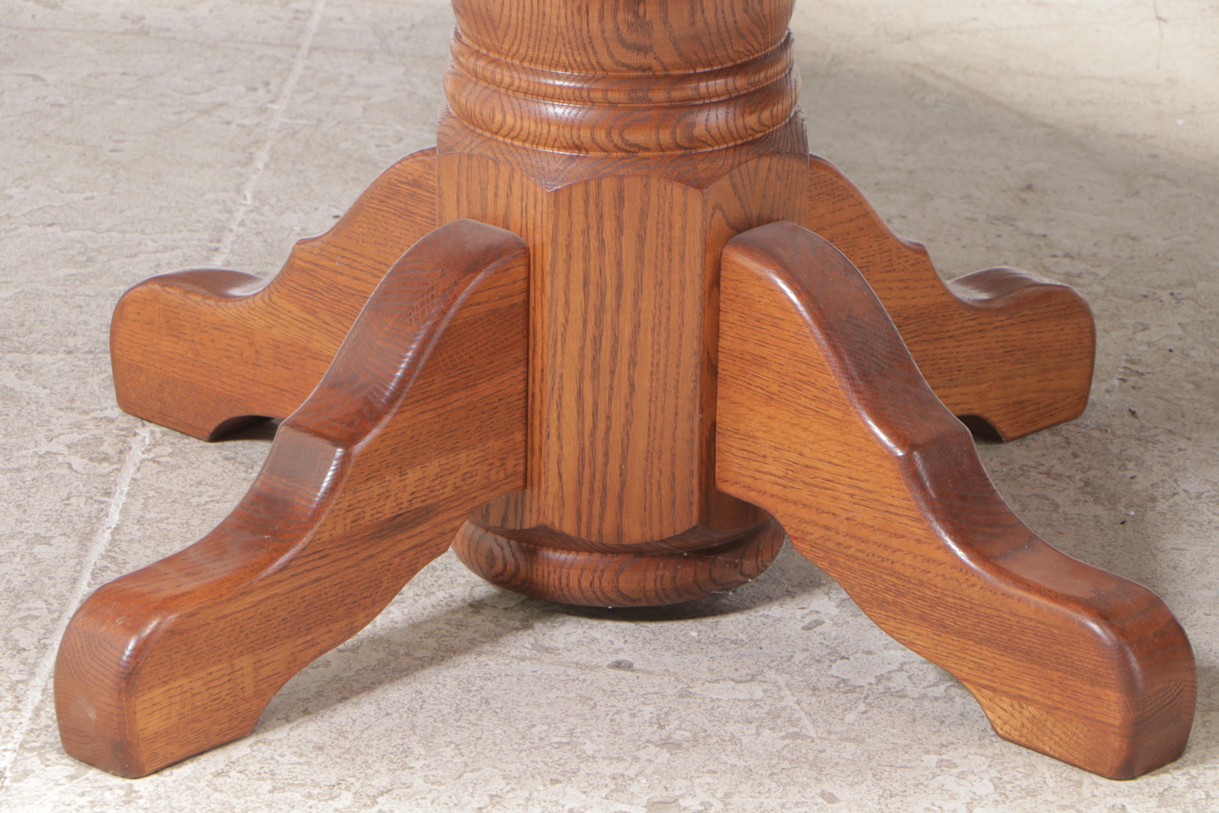 Five-Piece Oak Dining Set