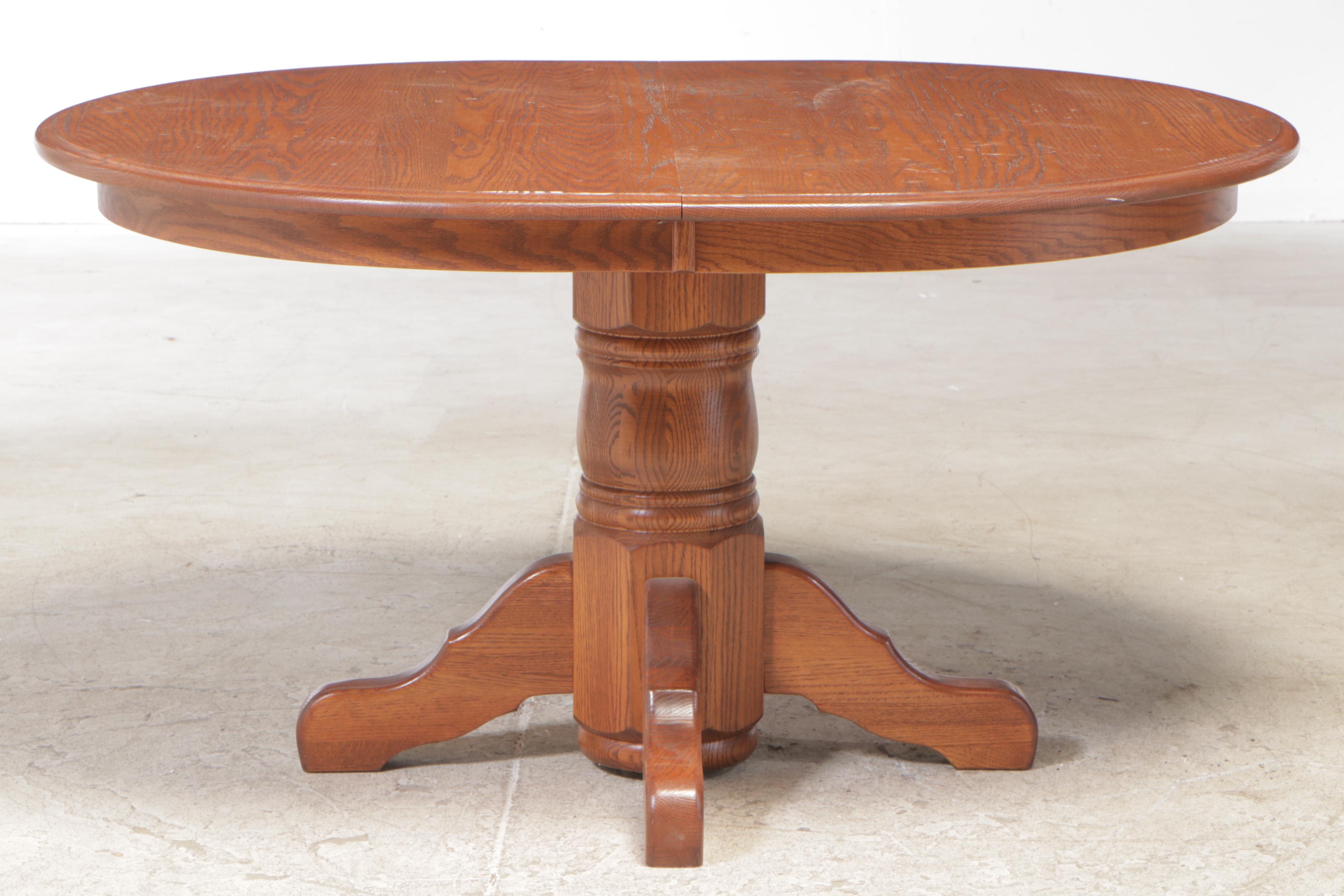 Five-Piece Oak Dining Set