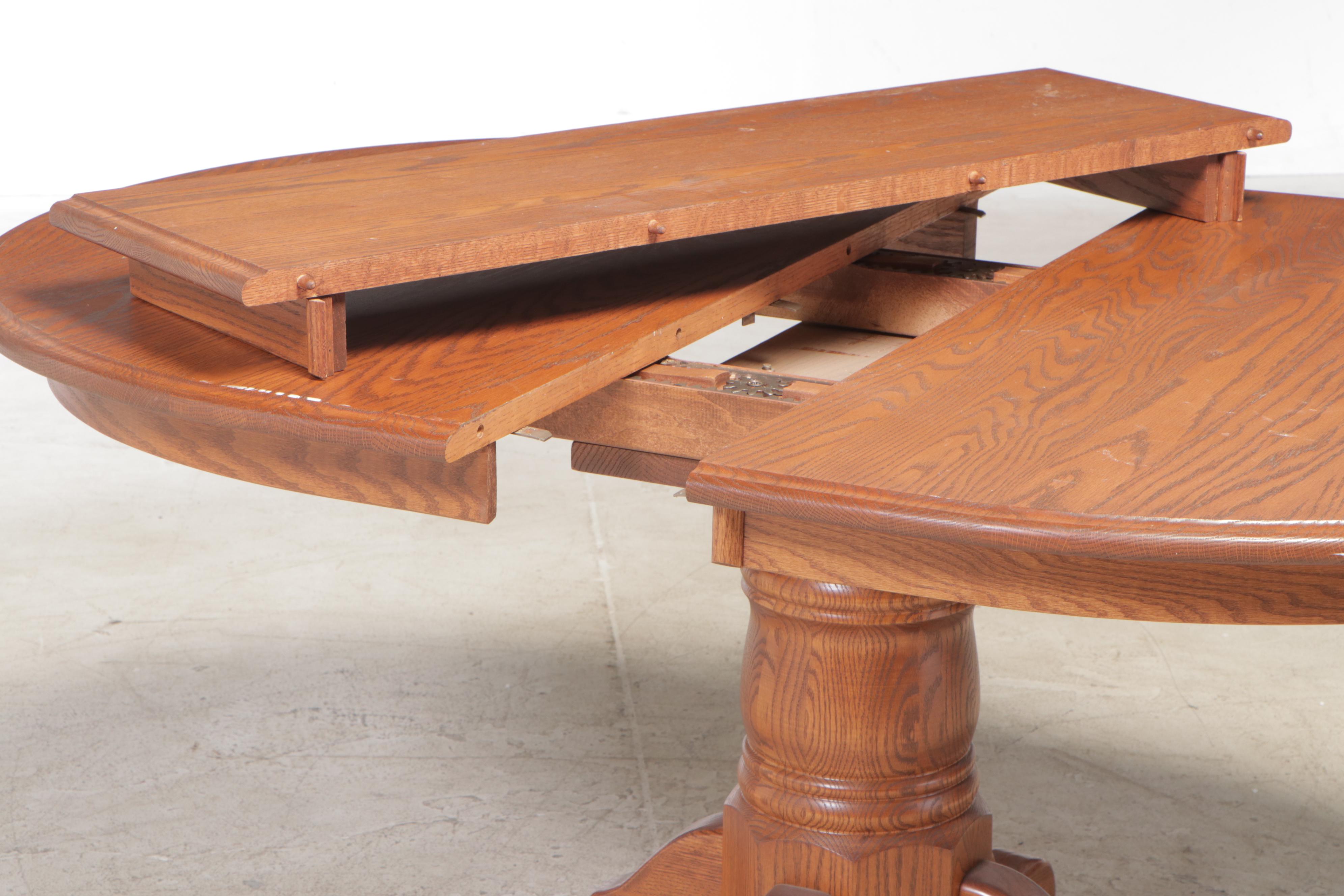 Five-Piece Oak Dining Set