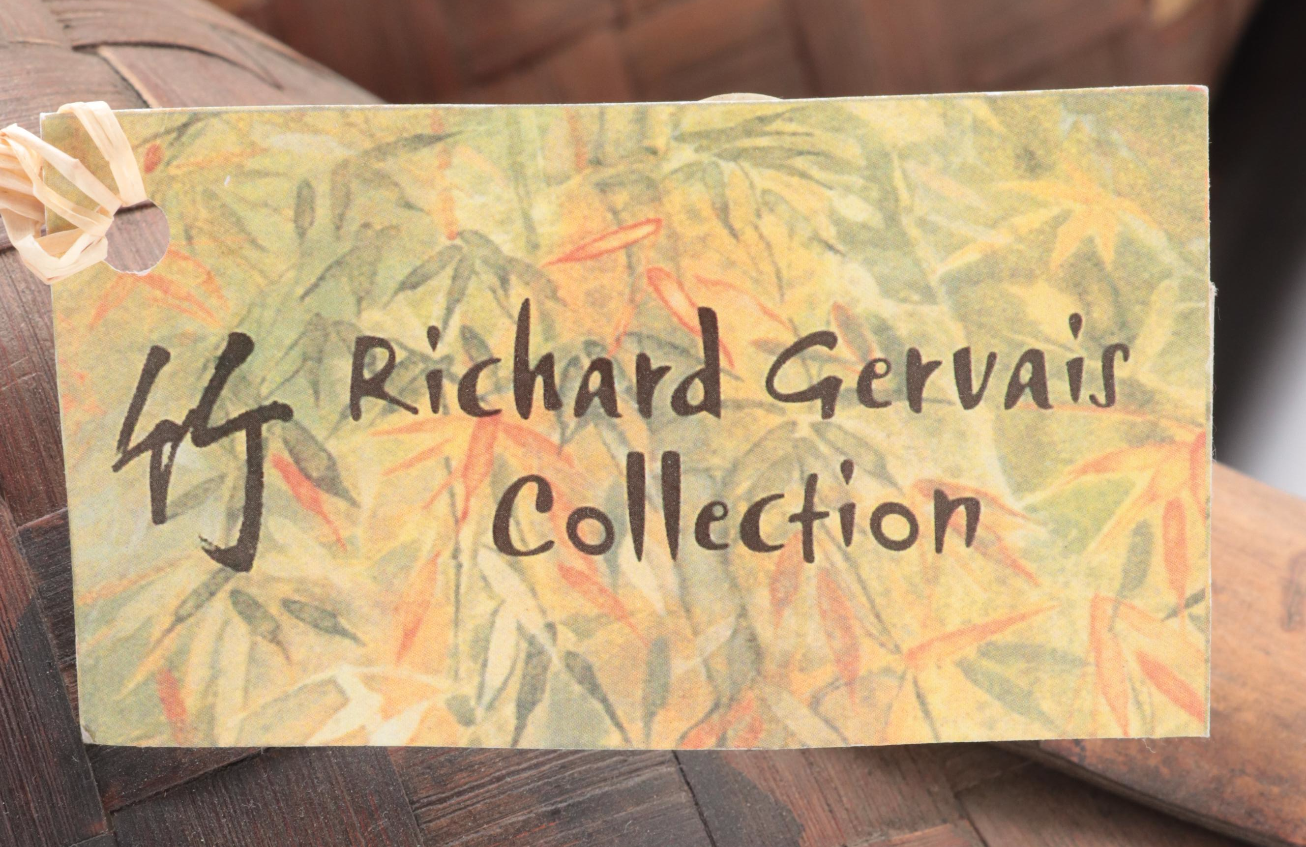 Pair of Japanese Handwoven Bamboo Flower Arranging Baskets, Late 20th Century