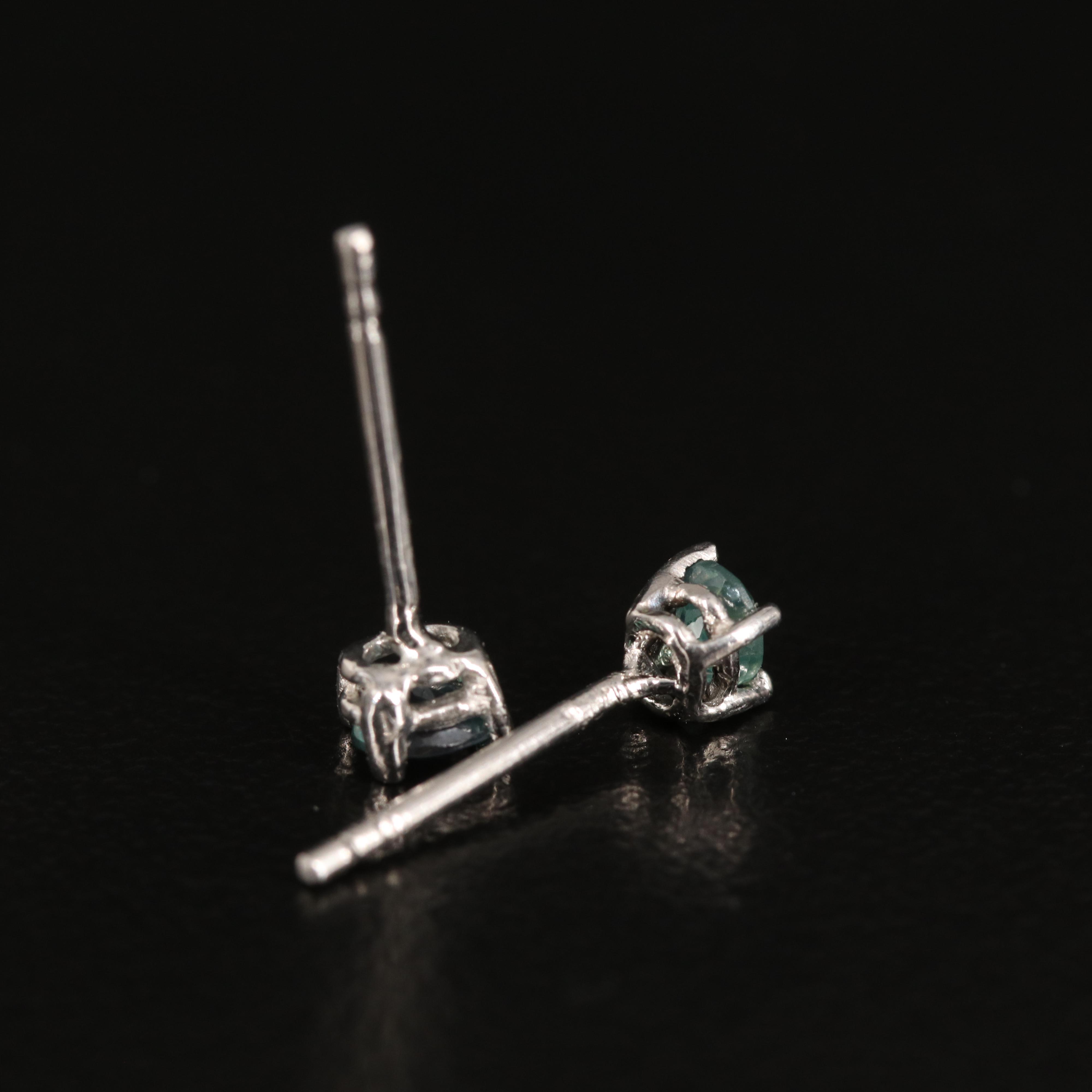 Platinum Alexandrite Stud Earrings