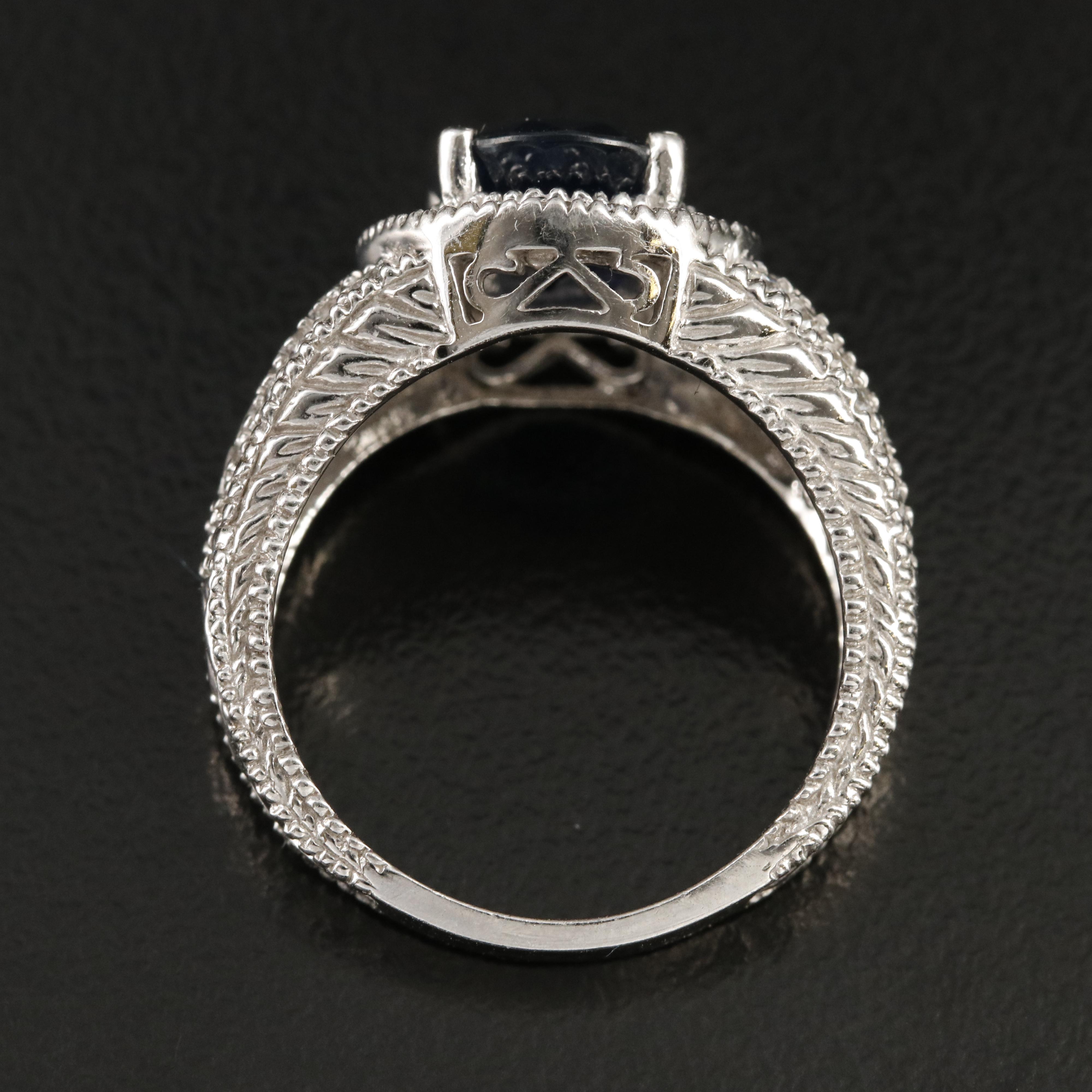 14K Sapphire and Diamond Ring