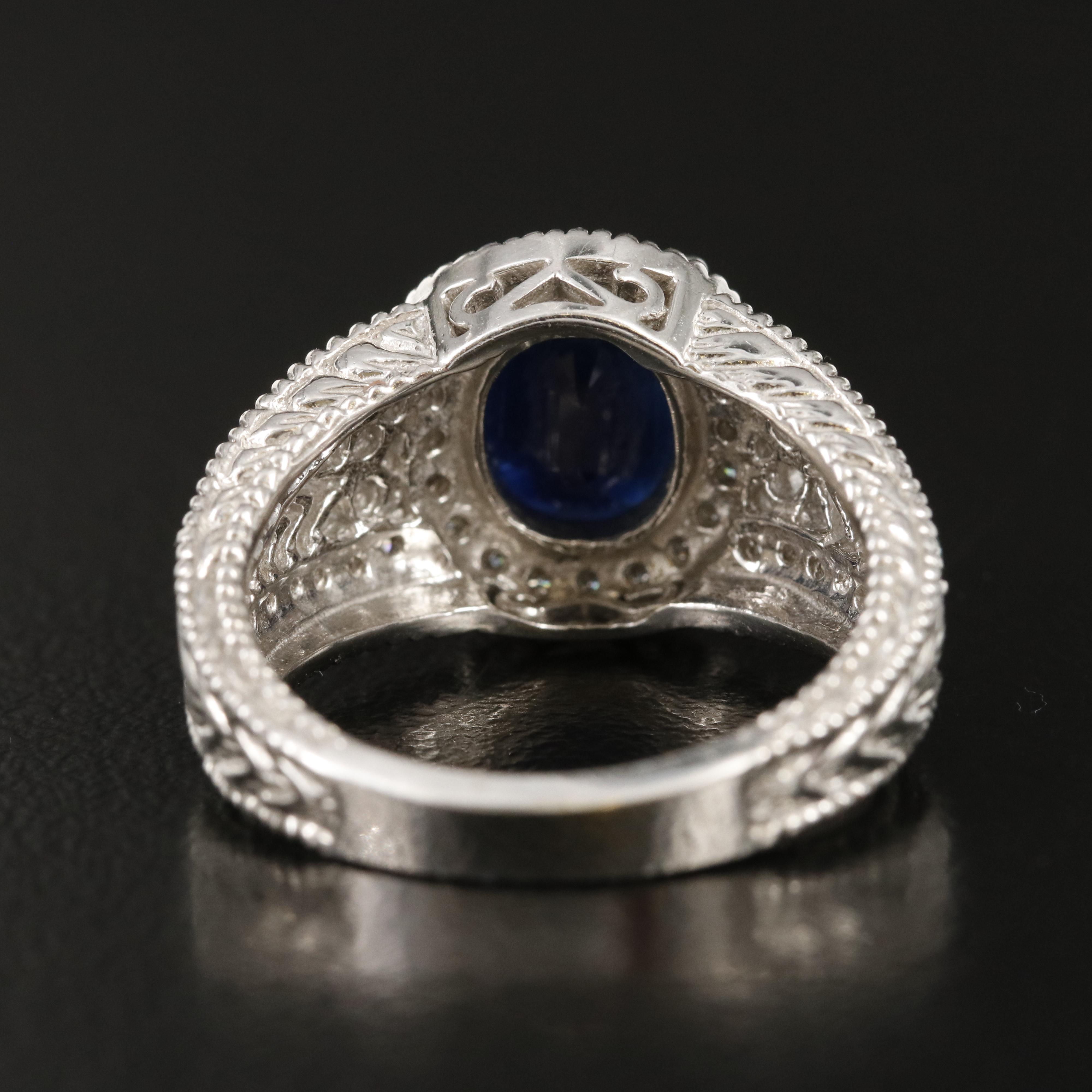 14K Sapphire and Diamond Ring