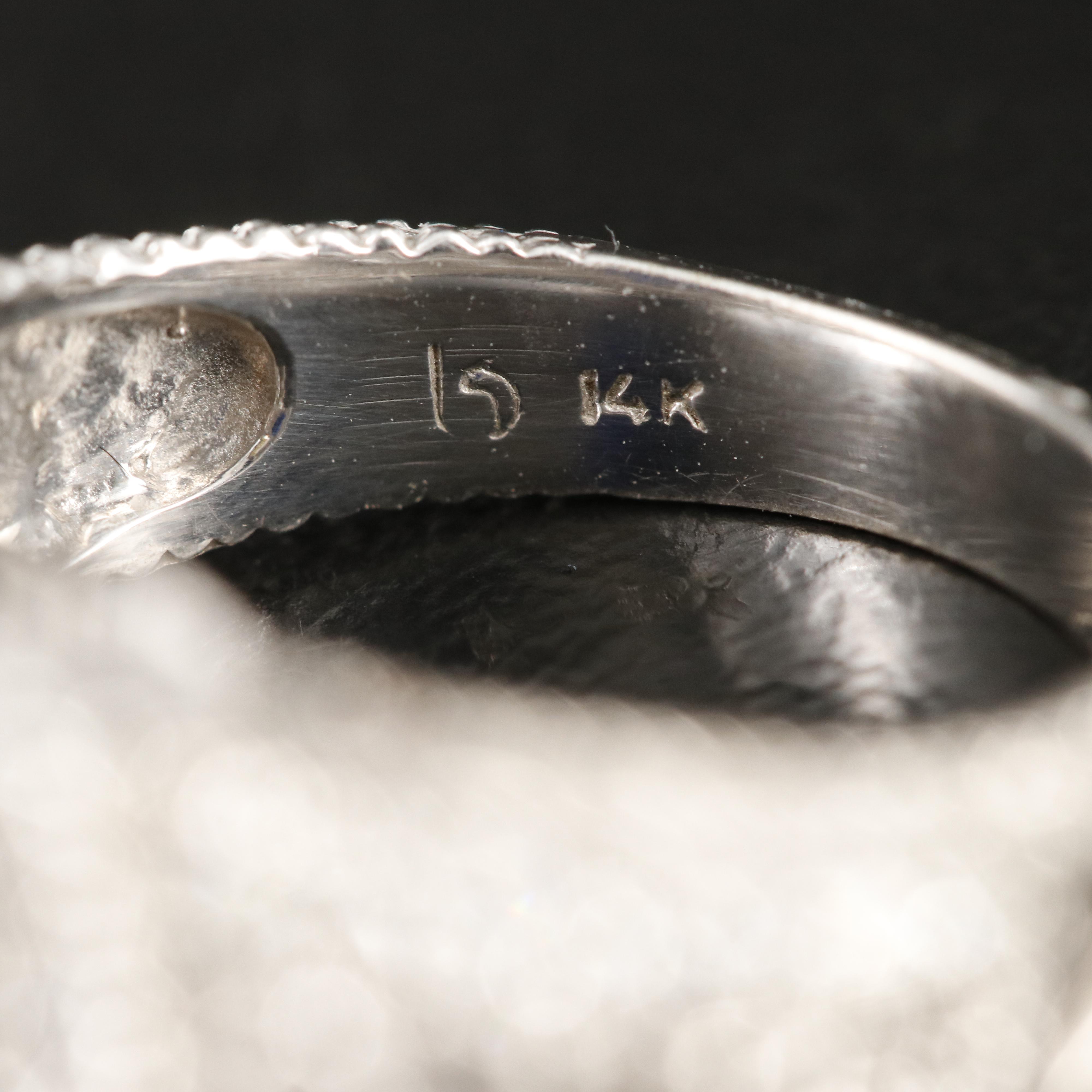 14K Sapphire and Diamond Ring