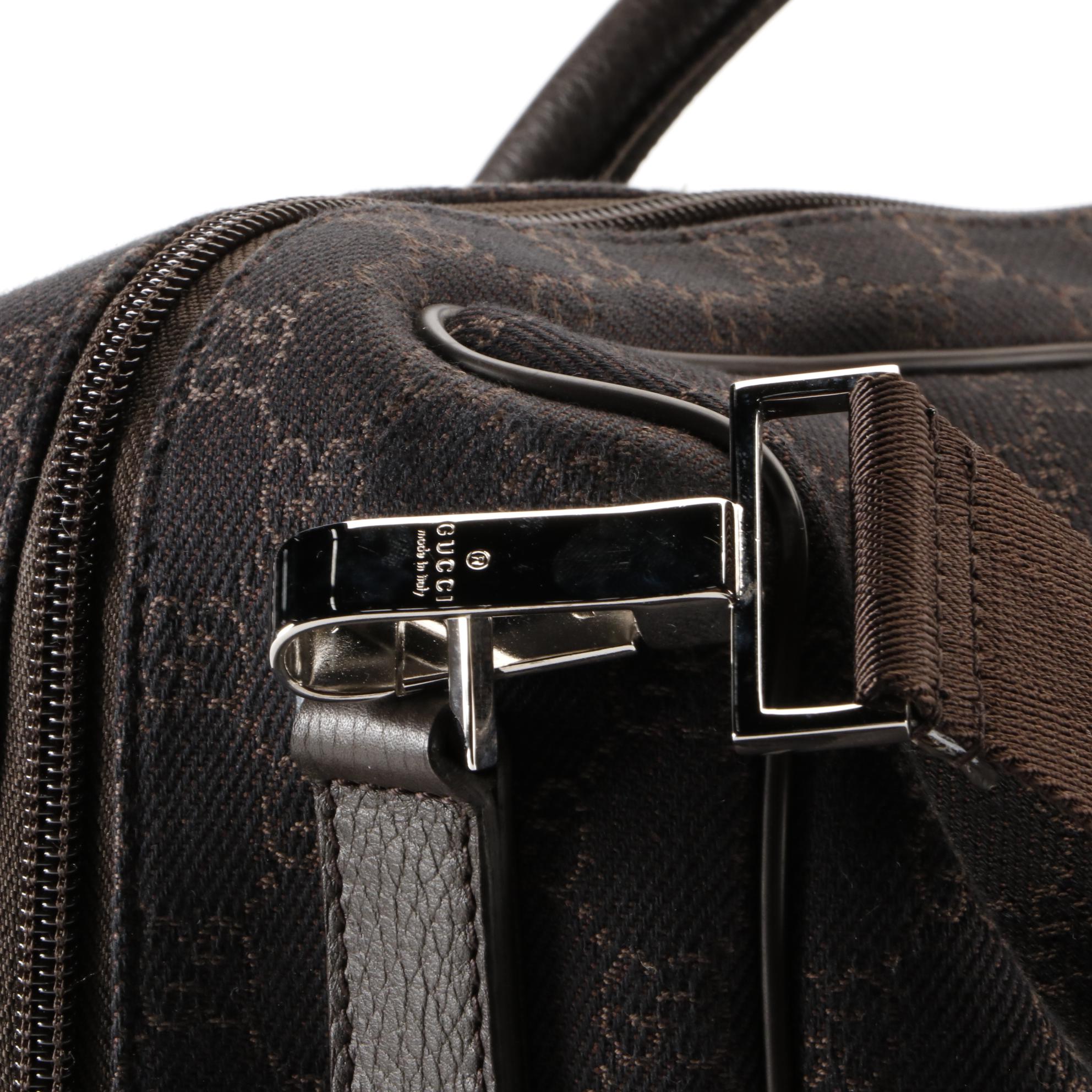 Gucci Travel Bag in GG Denim and Leather Trim