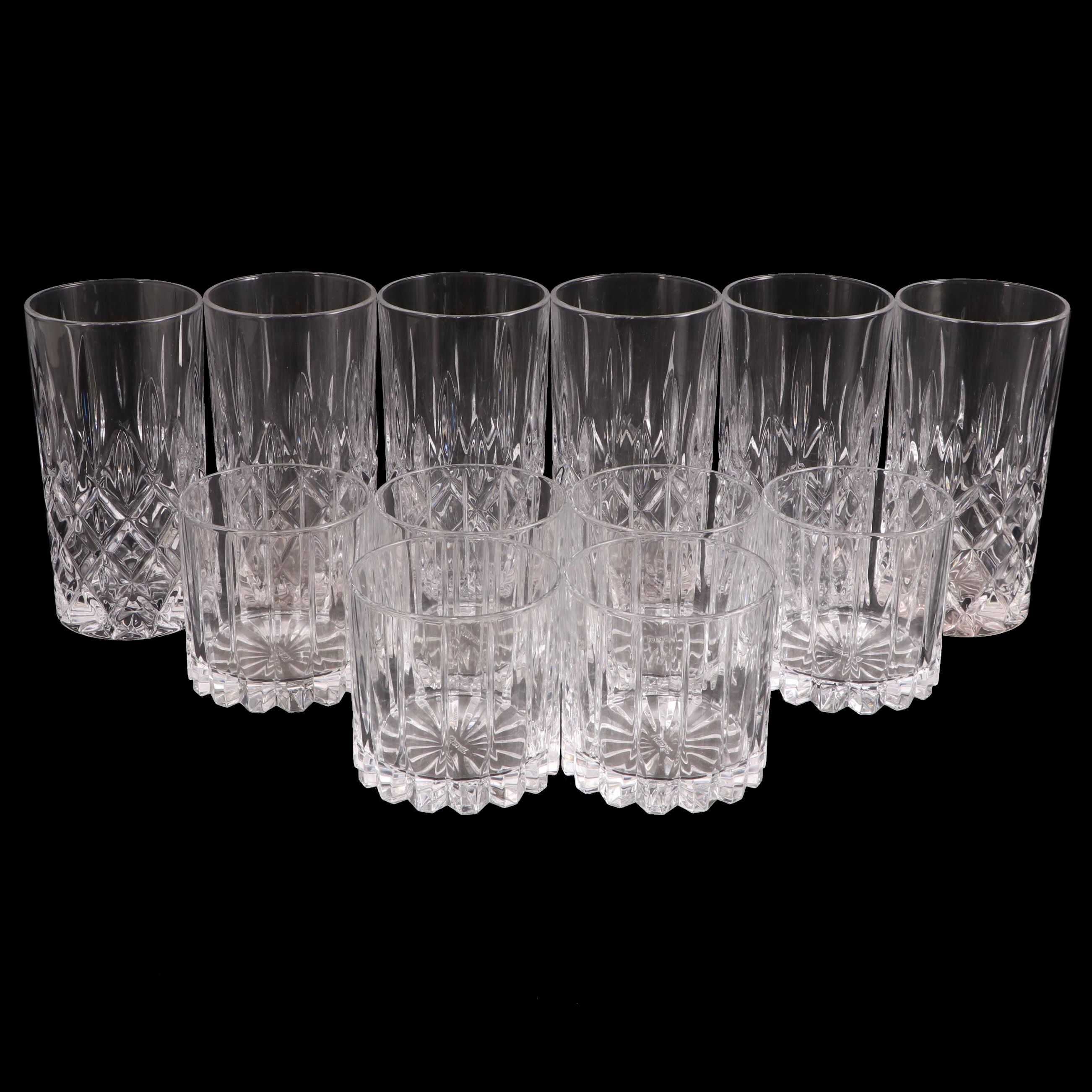 Riedel "Noblesse" Highball Glasses with Riedel Whiskey Rocks Glasses