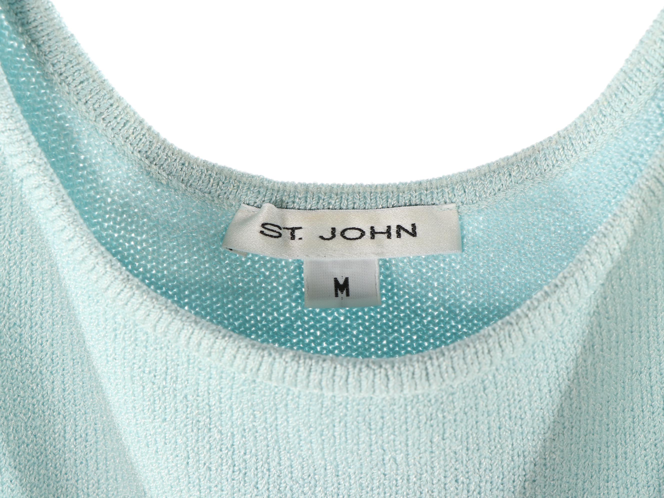 St. John Knitwear Tops and Skirt with Silk Chiffon Ponchos