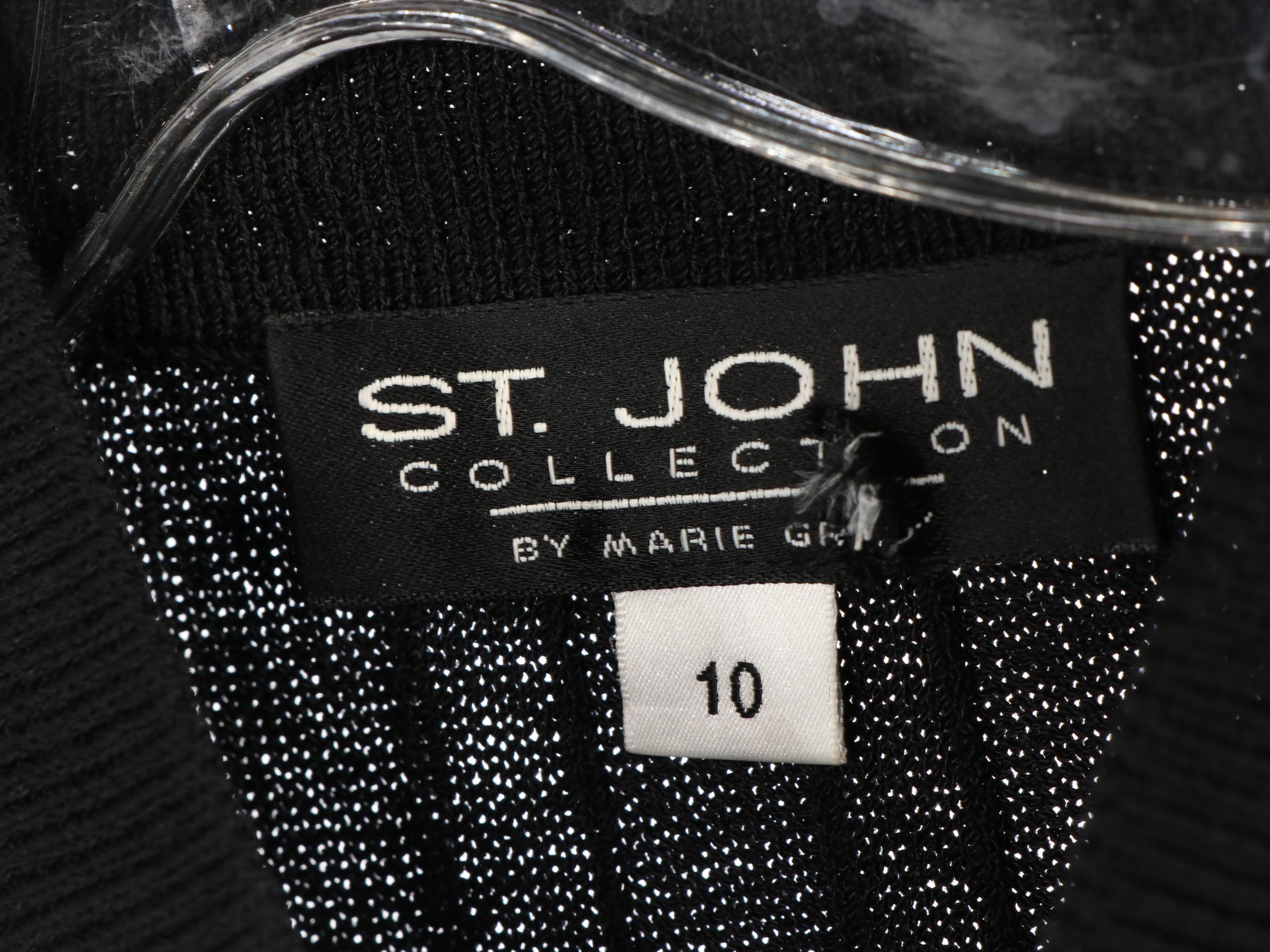 St. John Knitwear Tops and Skirt with Silk Chiffon Ponchos