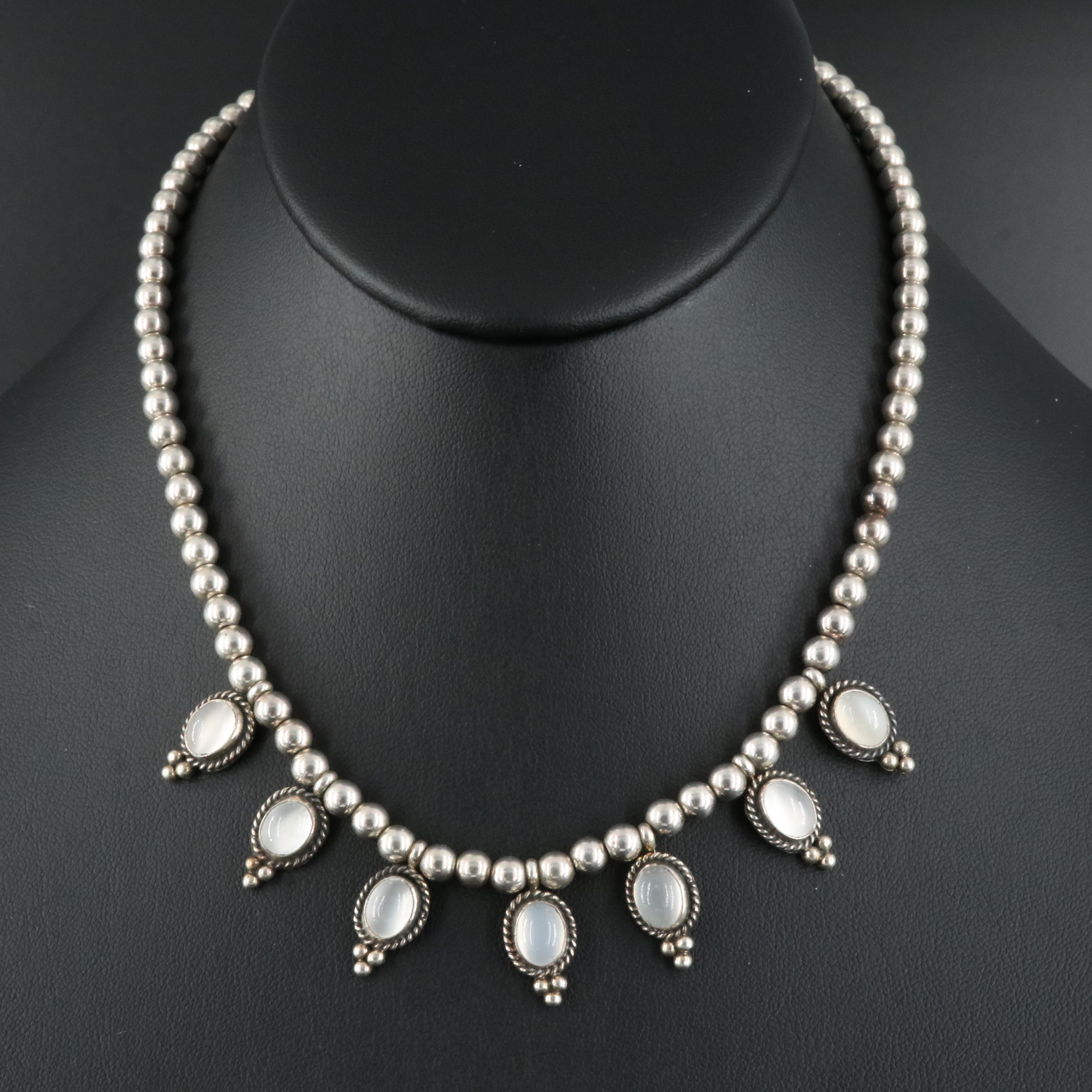 Sterling Moonstone Necklace