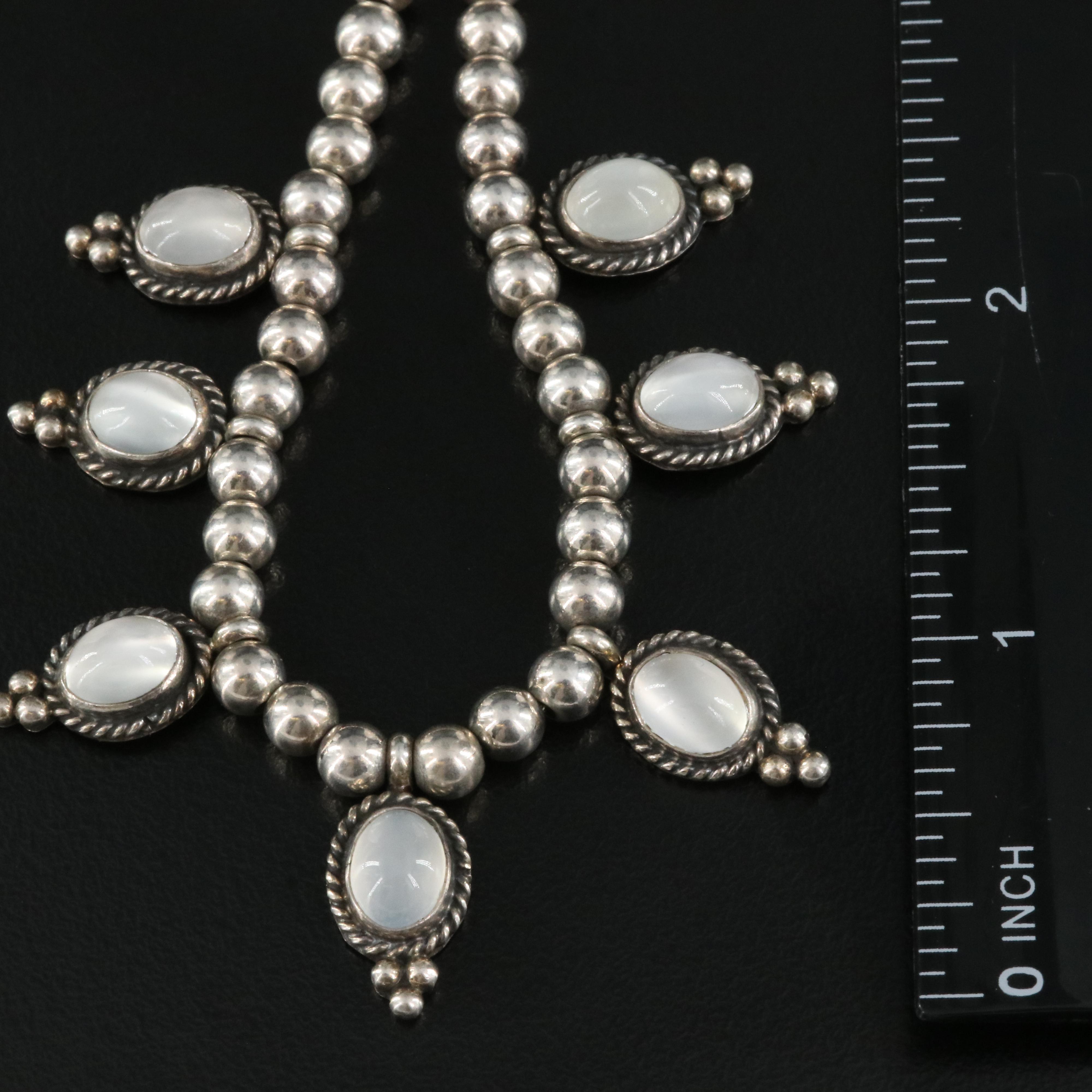 Sterling Moonstone Necklace