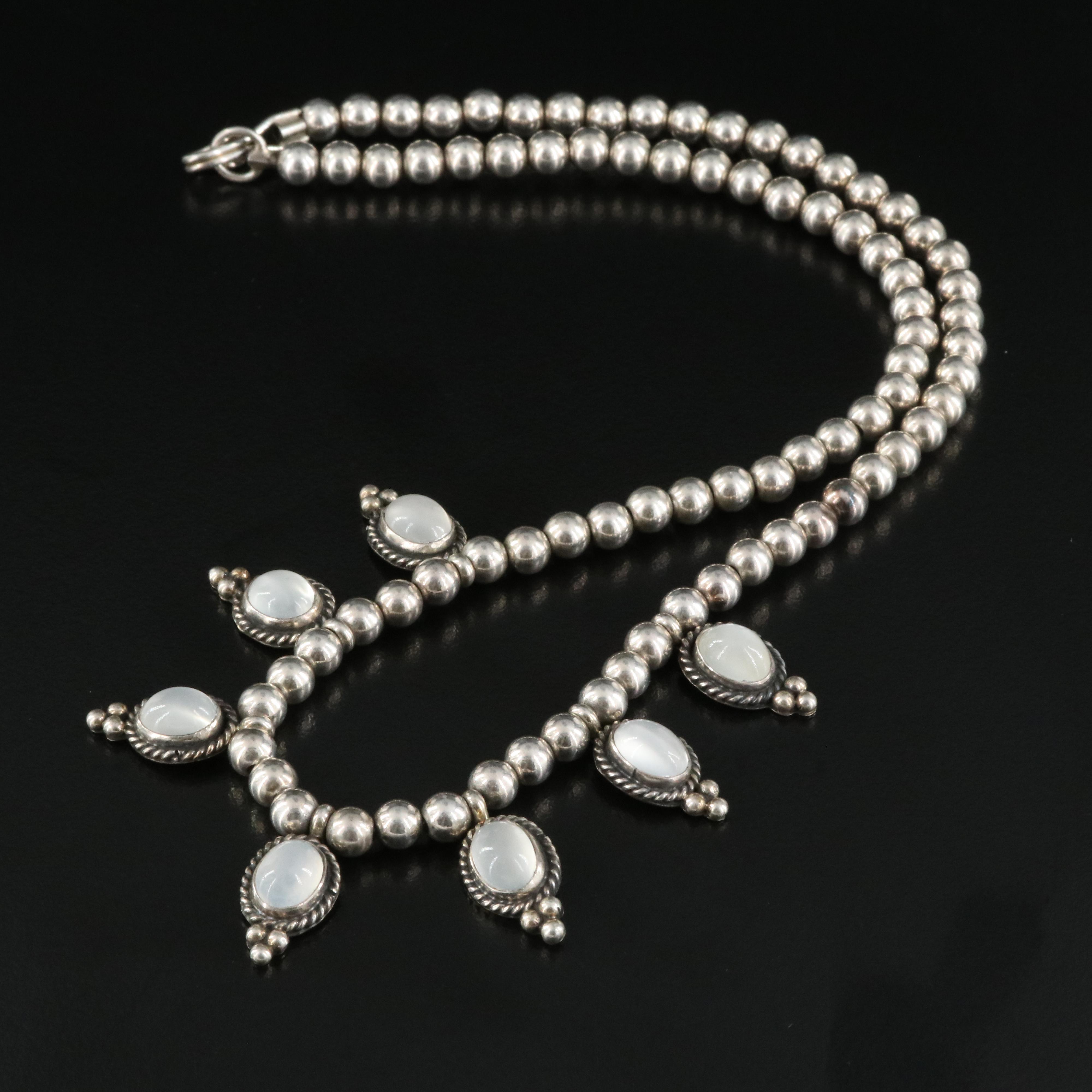 Sterling Moonstone Necklace