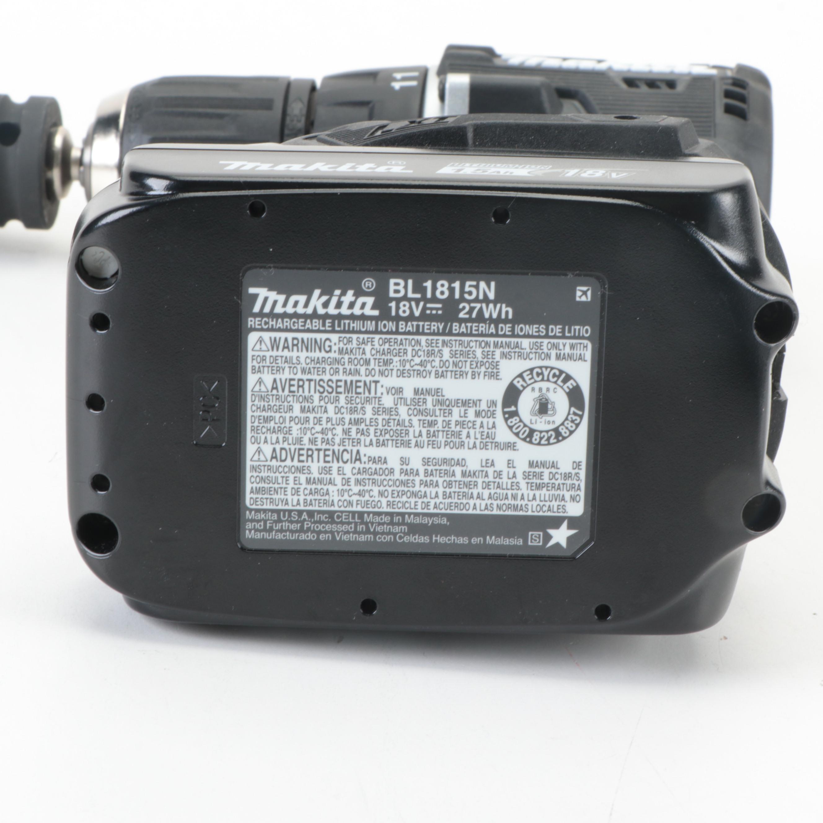 Makita Sub-Compact Brushless Drill Kit and Bag