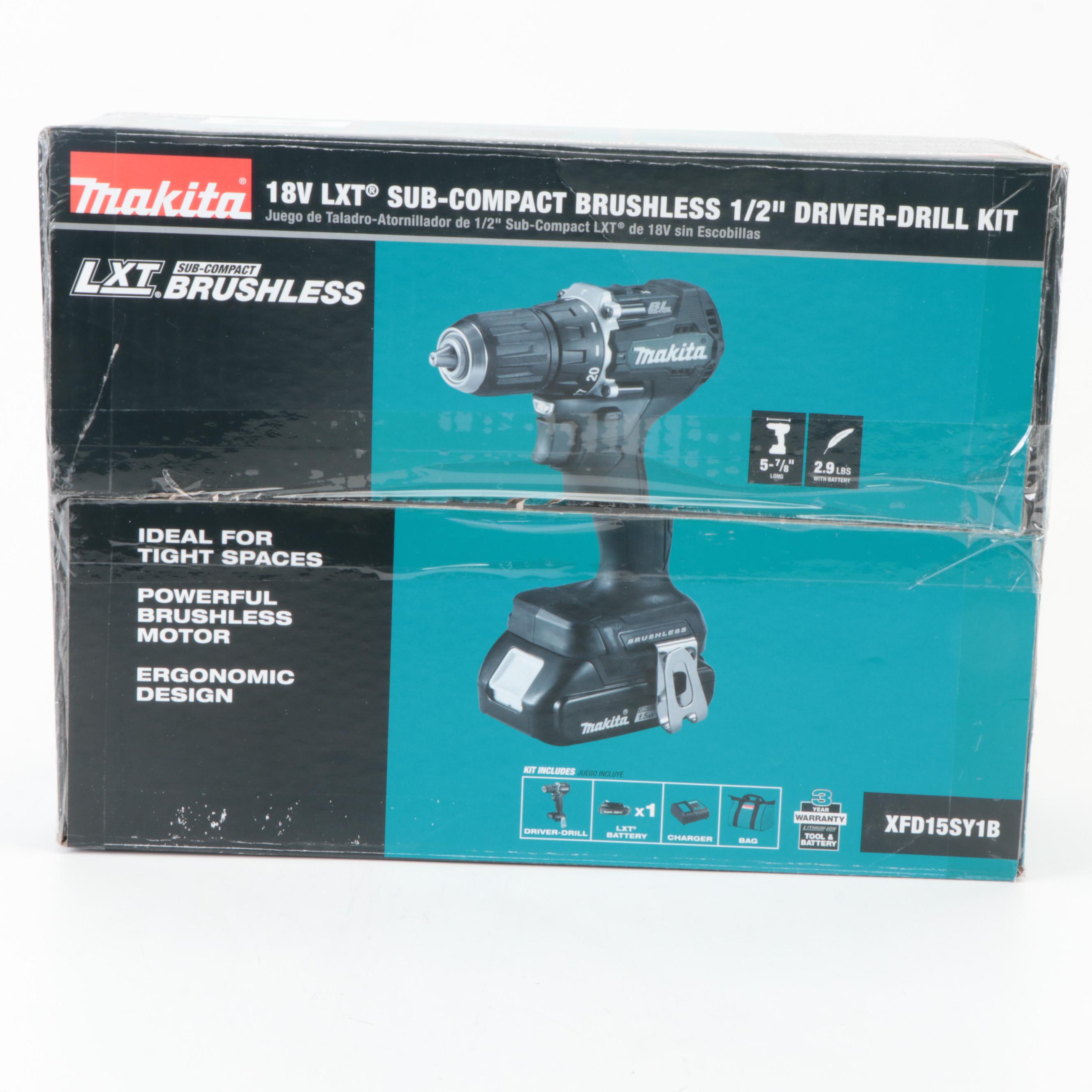 Makita Sub-Compact Brushless Drill Kit and Bag