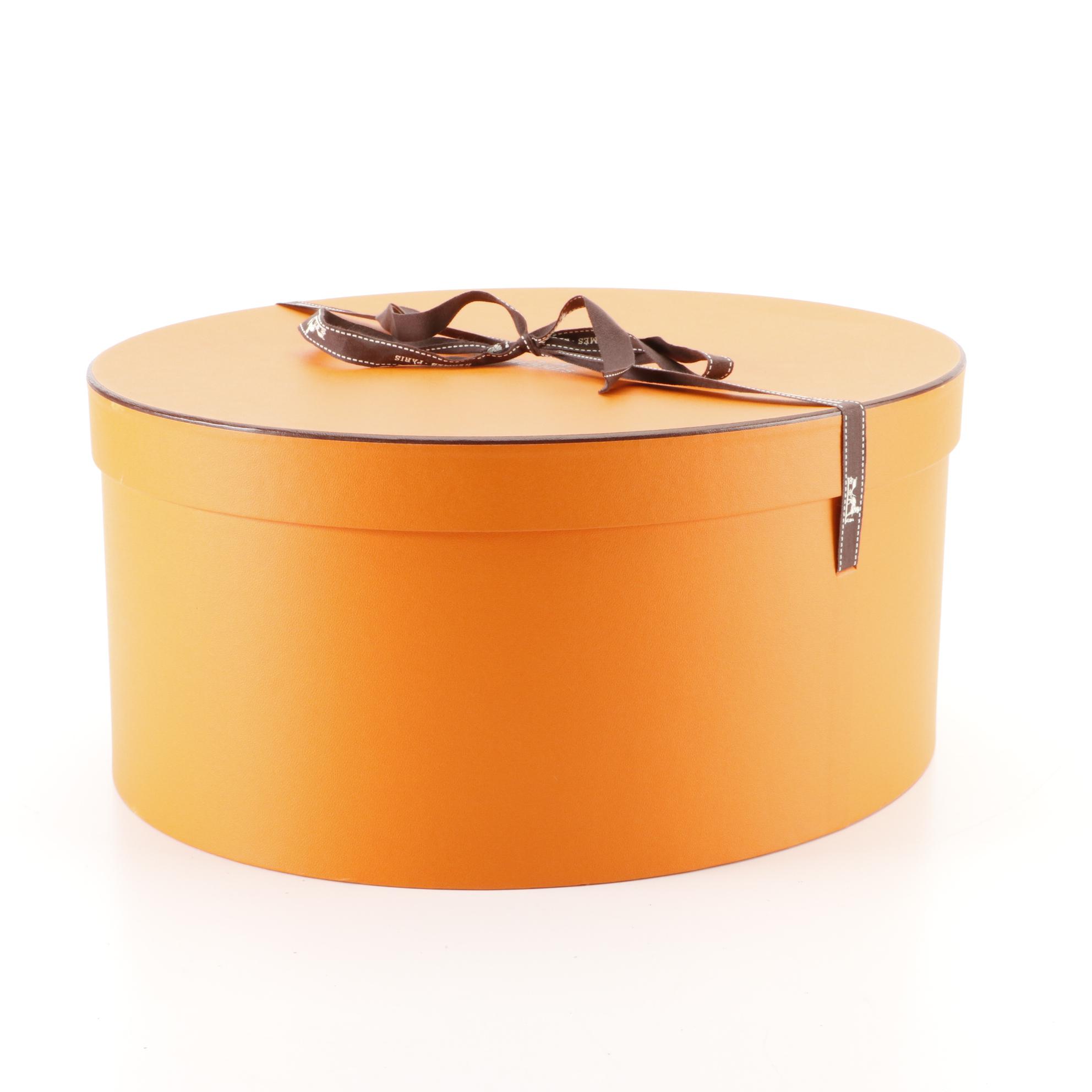 Hermès Rabbit Fur Felt Fedora with Braided Lambskin/Suede Tassel Trim w/Box