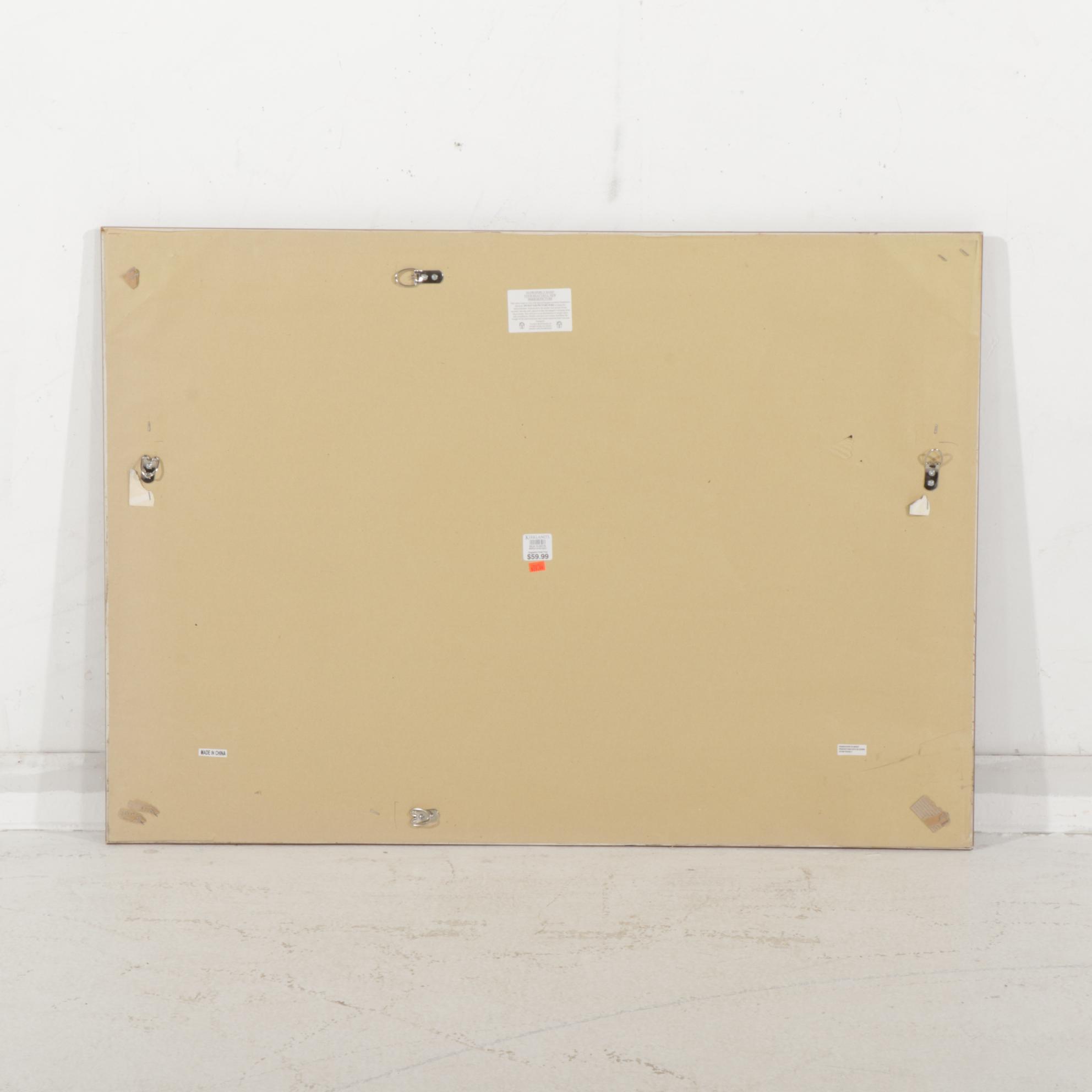 Black and Gold Colored Composite Wall Mirror