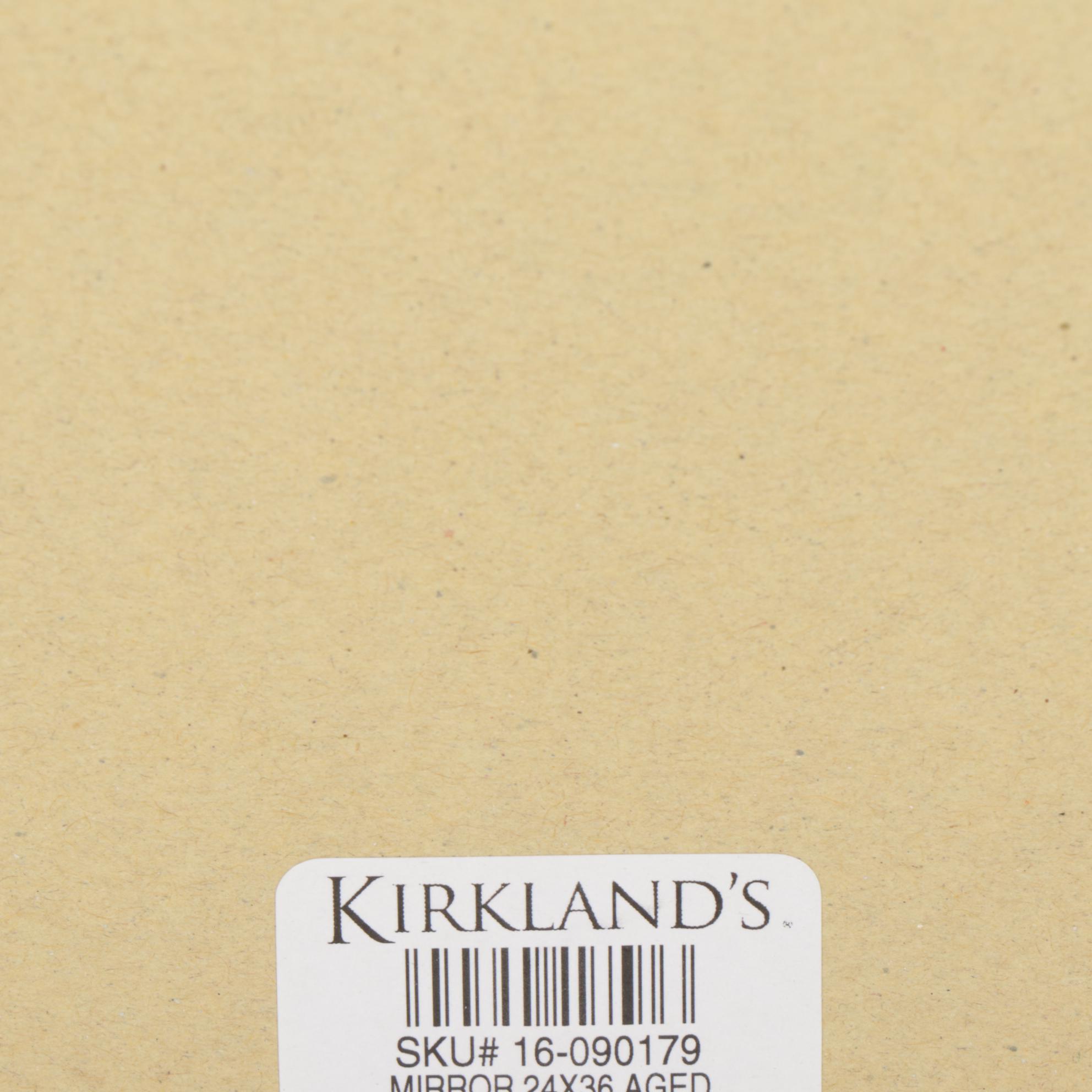 Black and Gold Colored Composite Wall Mirror