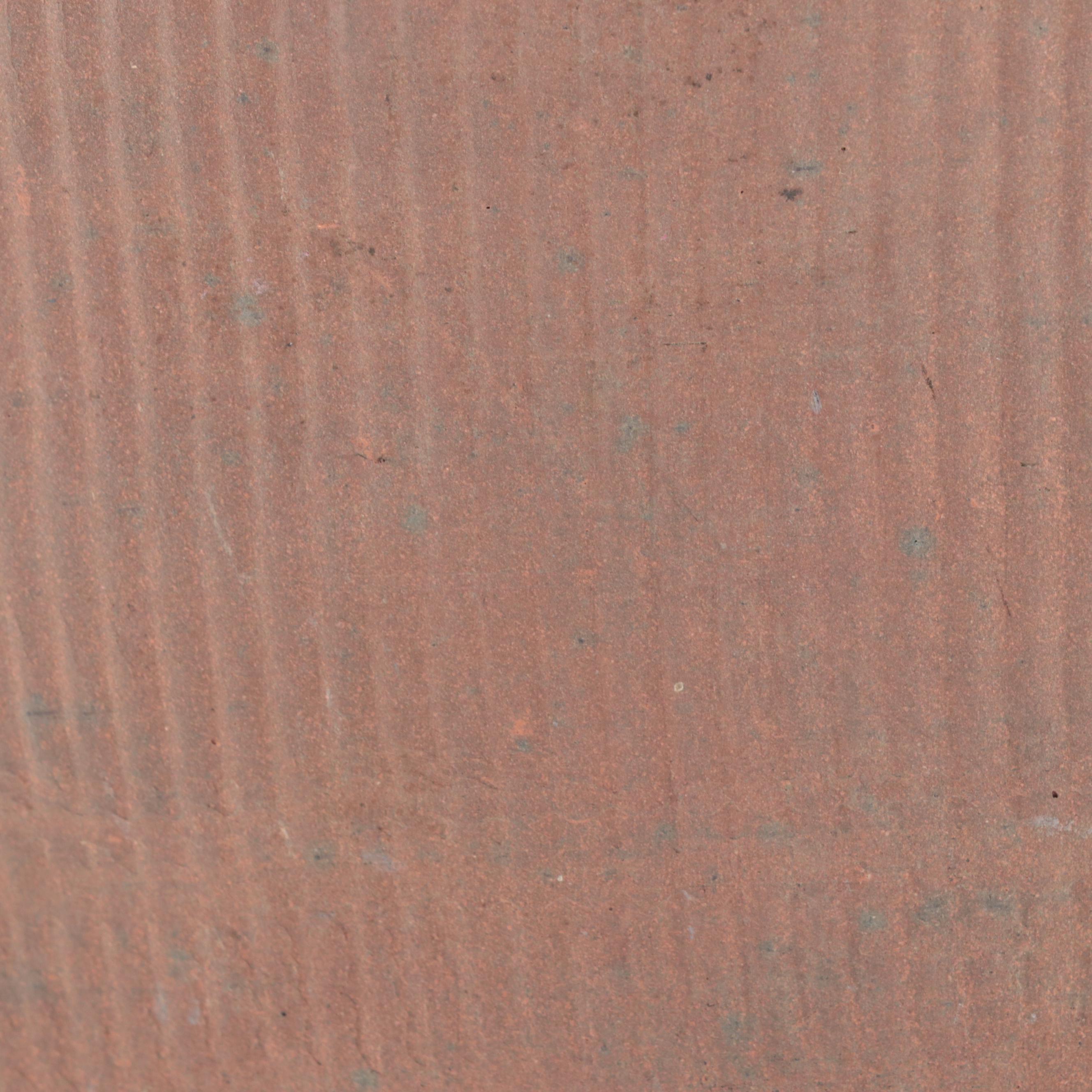 North Vietnamese Earthenware Pot with Vertical Incised Pattern