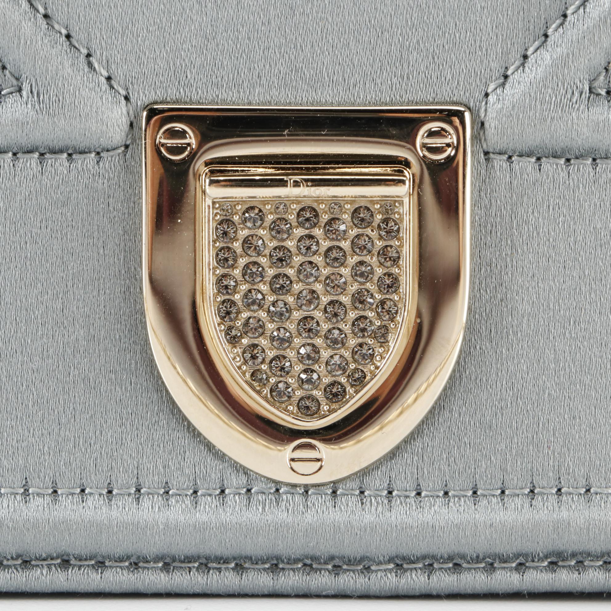 Christian Dior Diorama Wallet-on-Chain in Cannage Quilted Satin