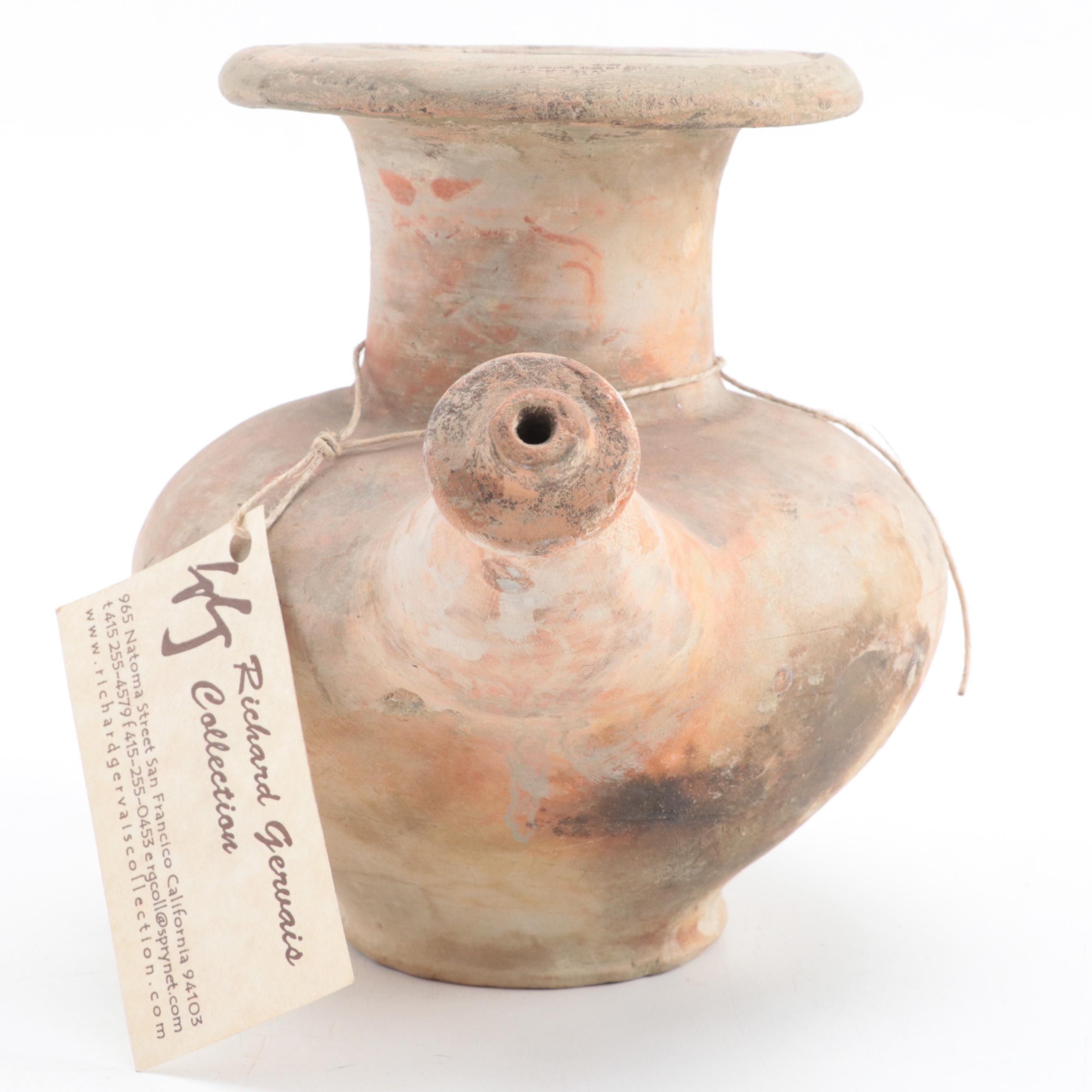 Philippines Marine Recovered Earthenware Kendi Pouring Vessel, 15th-16th C