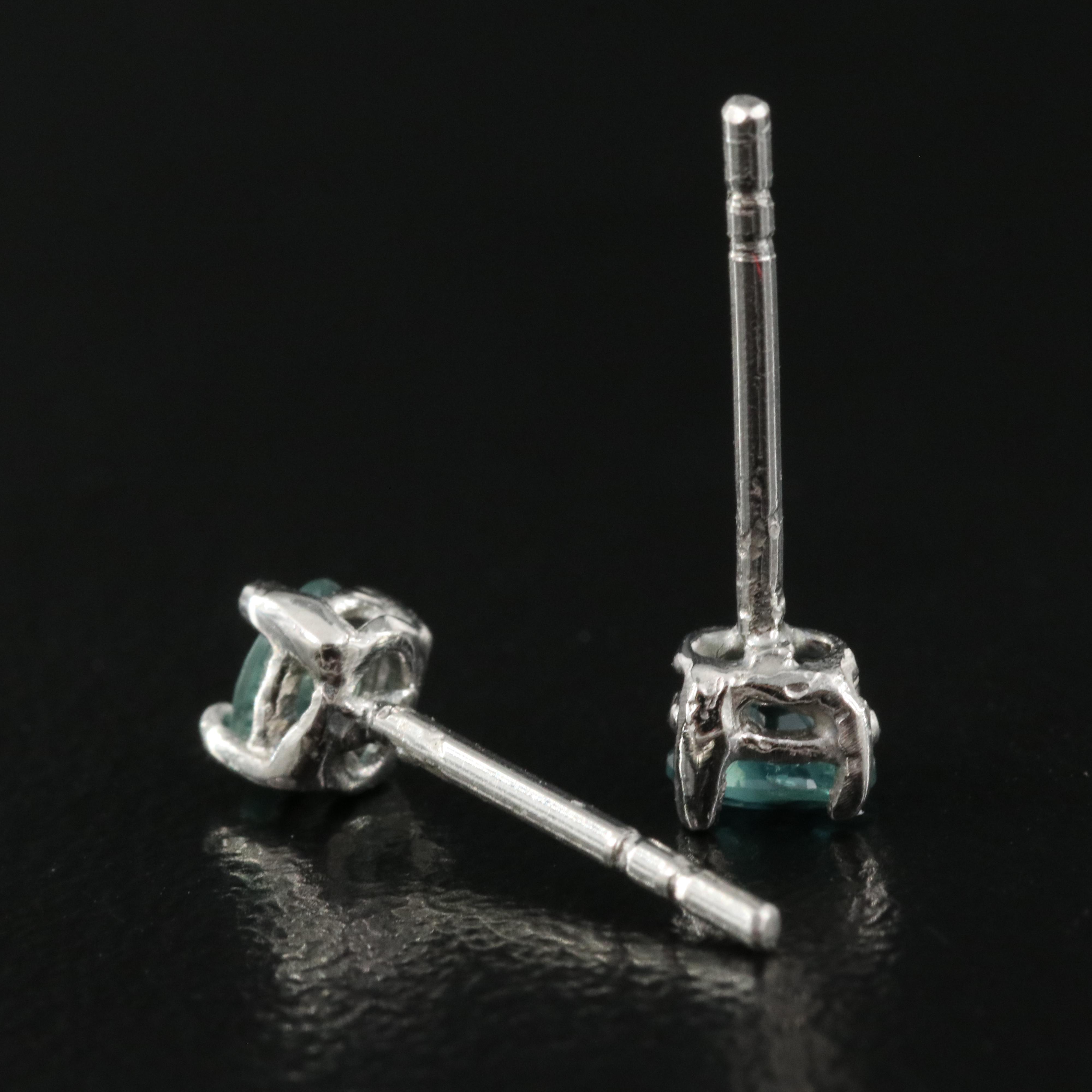 Platinum Alexandrite Stud Earrings
