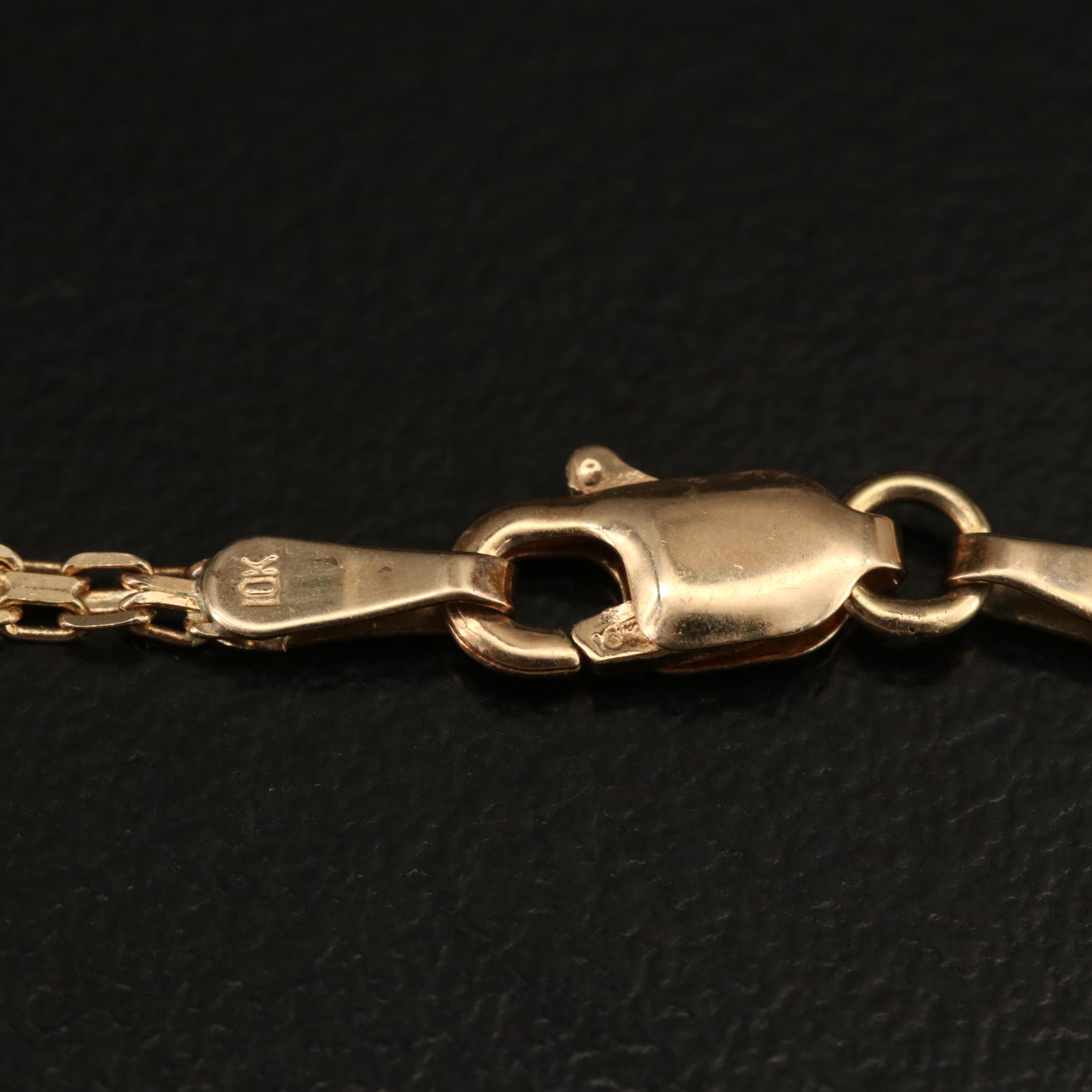 10K Sapphire and Diamond Necklace