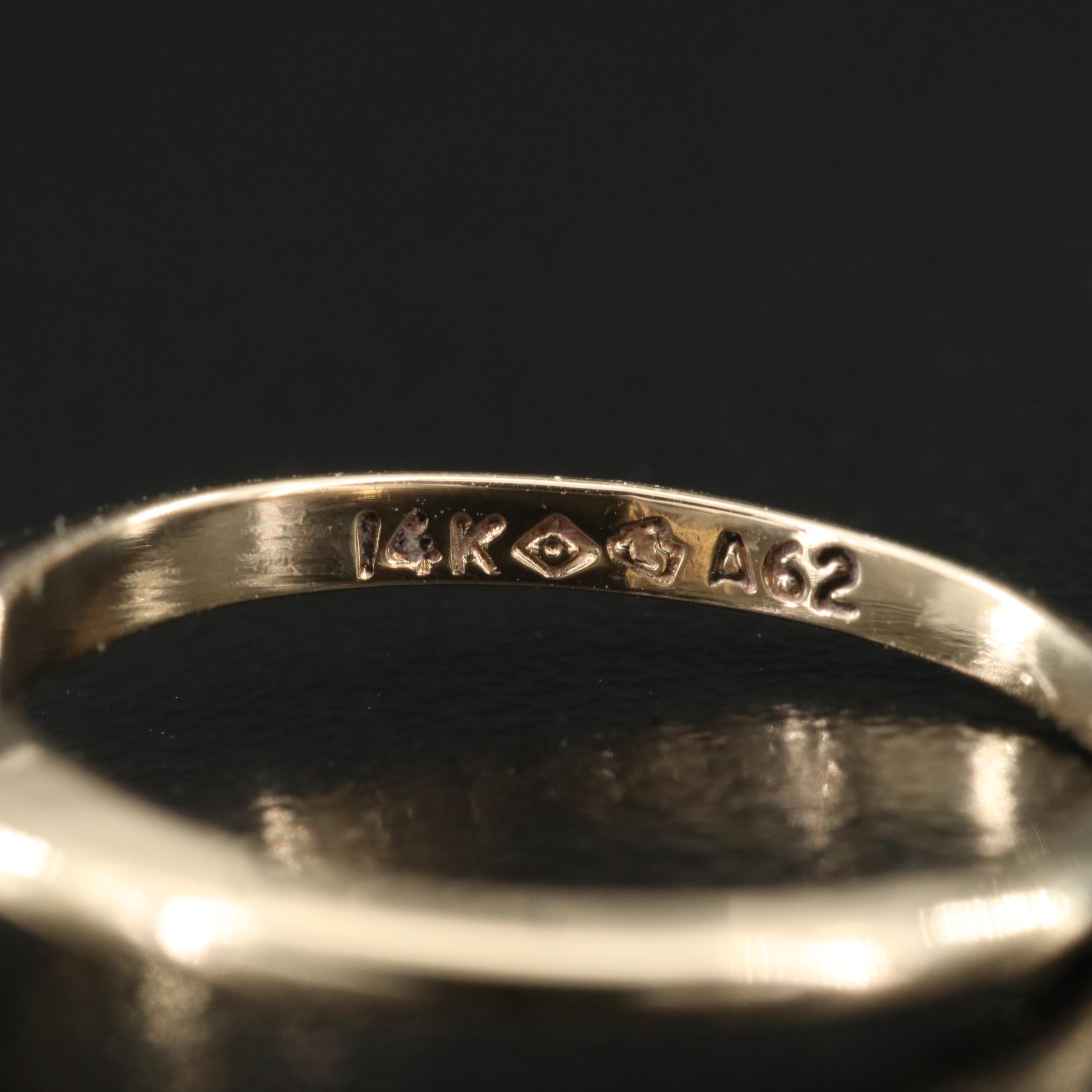 14K 0.23 CT Diamond Solitaire Ring