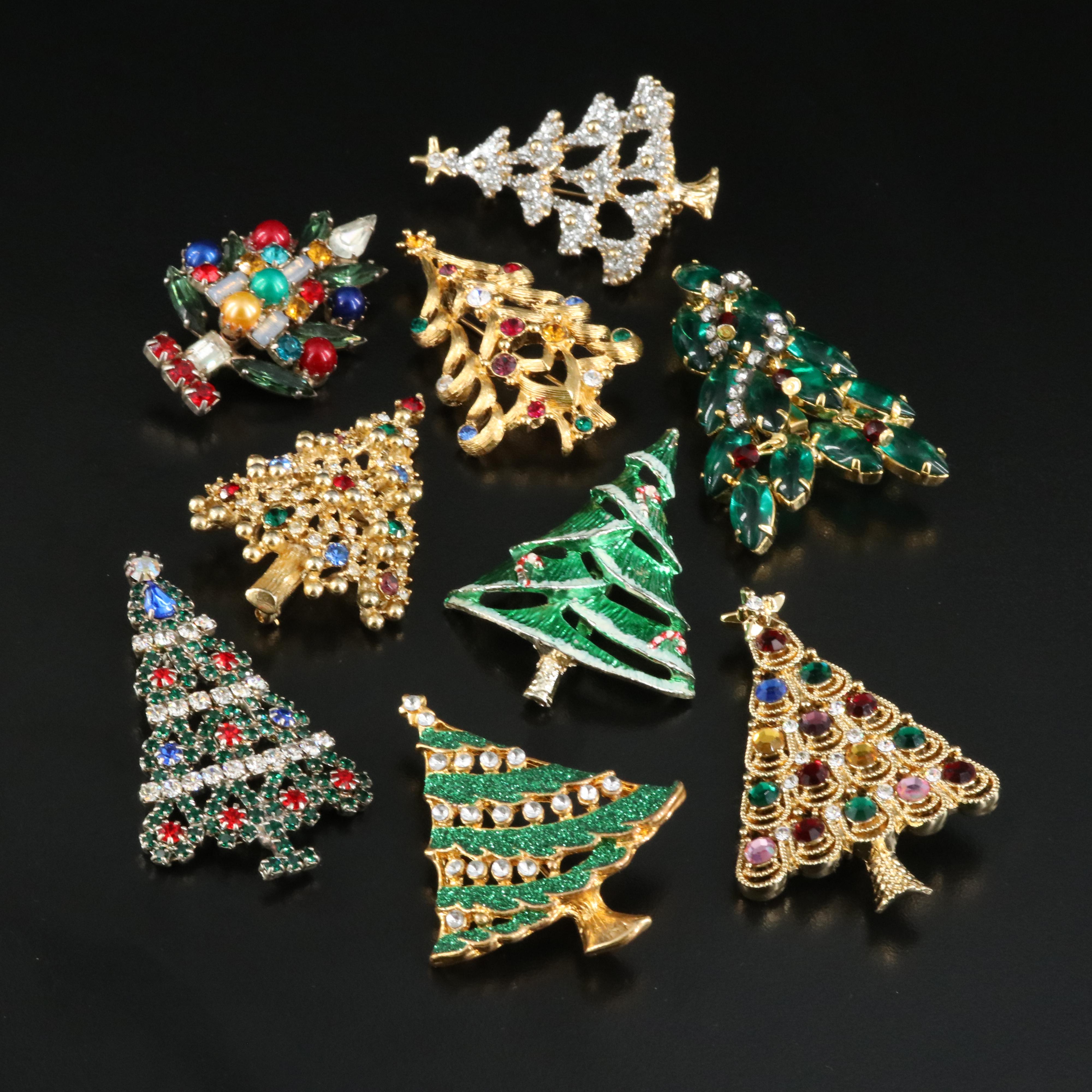 Eisenberg Featured in Vintage Christmas Tree Brooch Collection